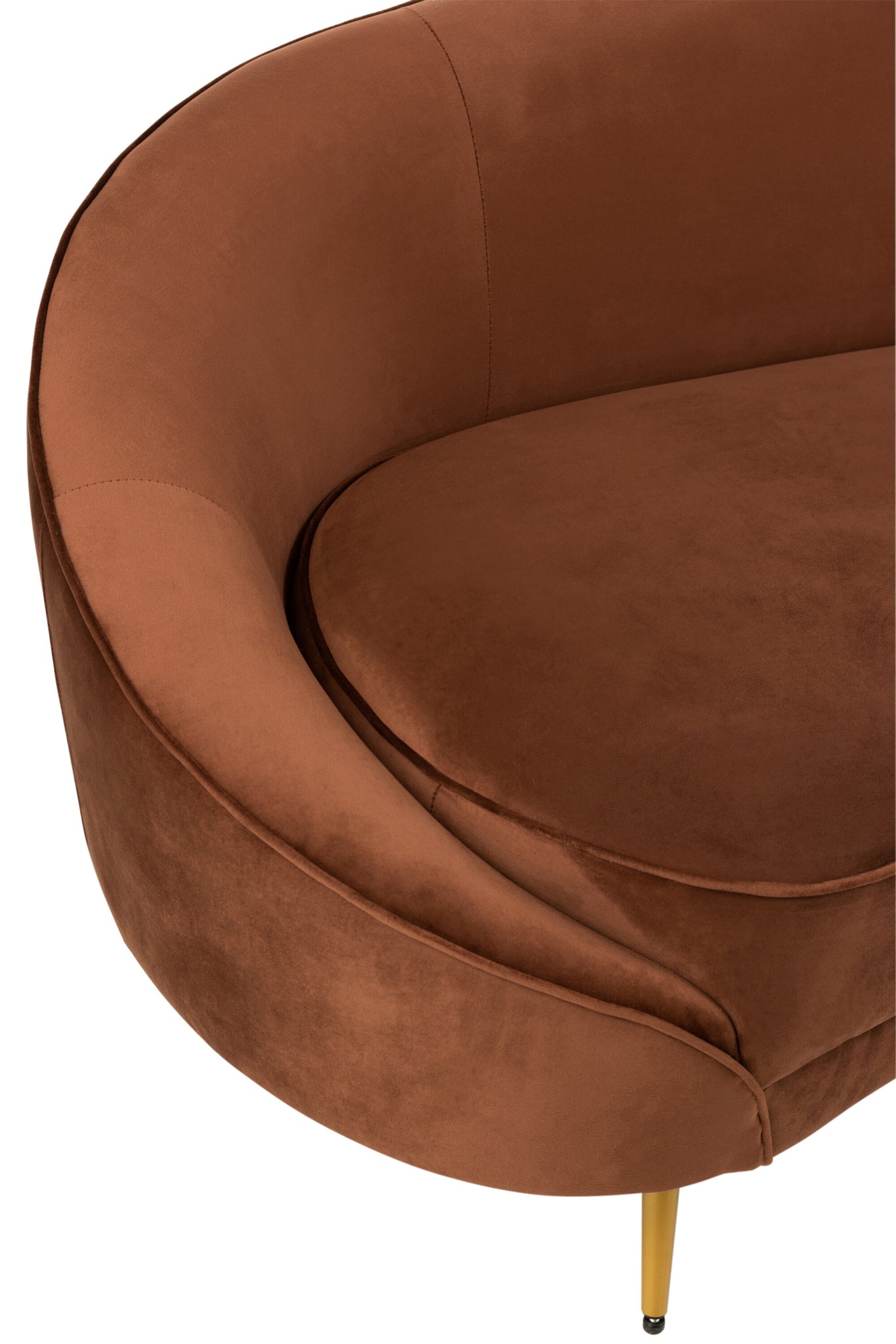 Stoffen Bank Elisabeth Bruin 180cm J-Line