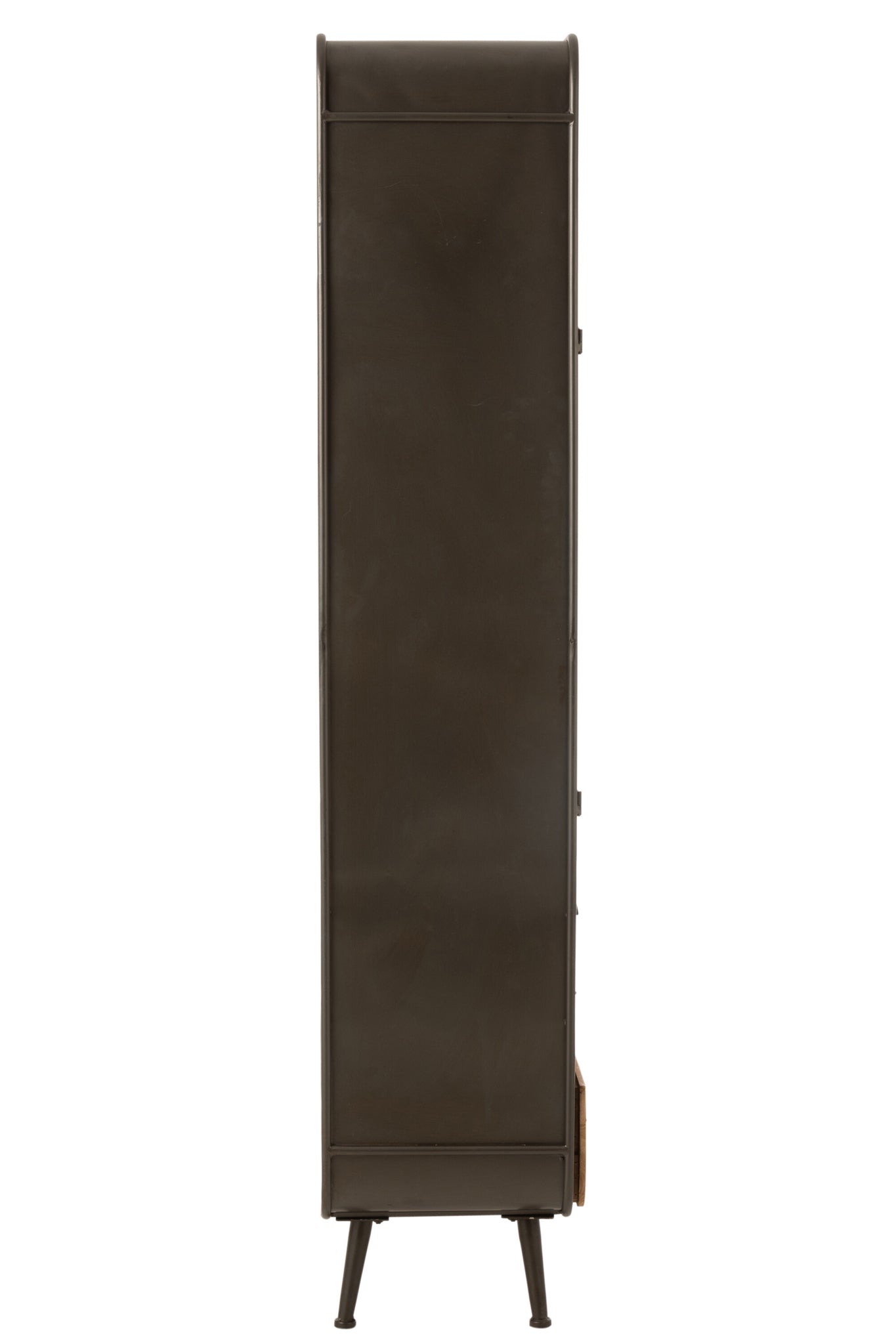 Kast Hoog 3 Lades Metaal/Hout Zwart/Naturel J-Line