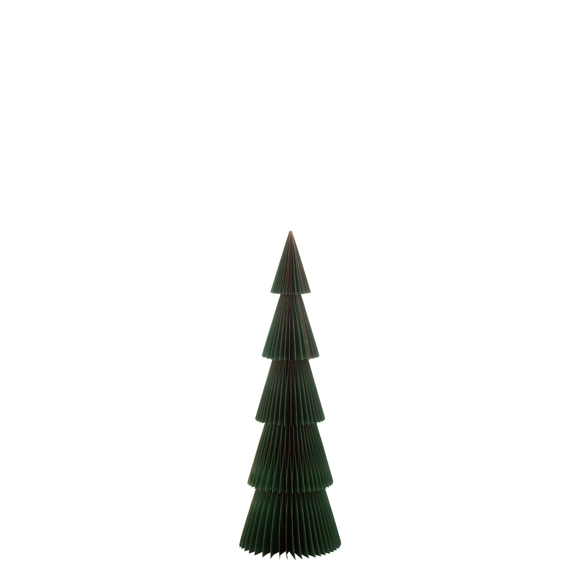 Kerstboom Plooibaar Papier Donkergroen/Koper H122 J-Line