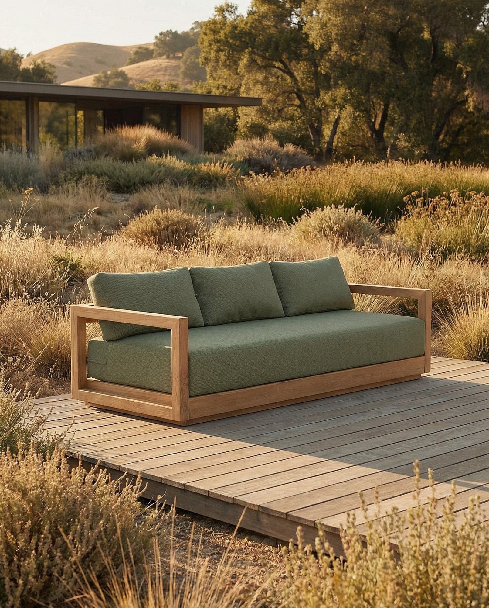 De Umalas Driezitsbank Outdoor Groene Alga Bazar Bizar