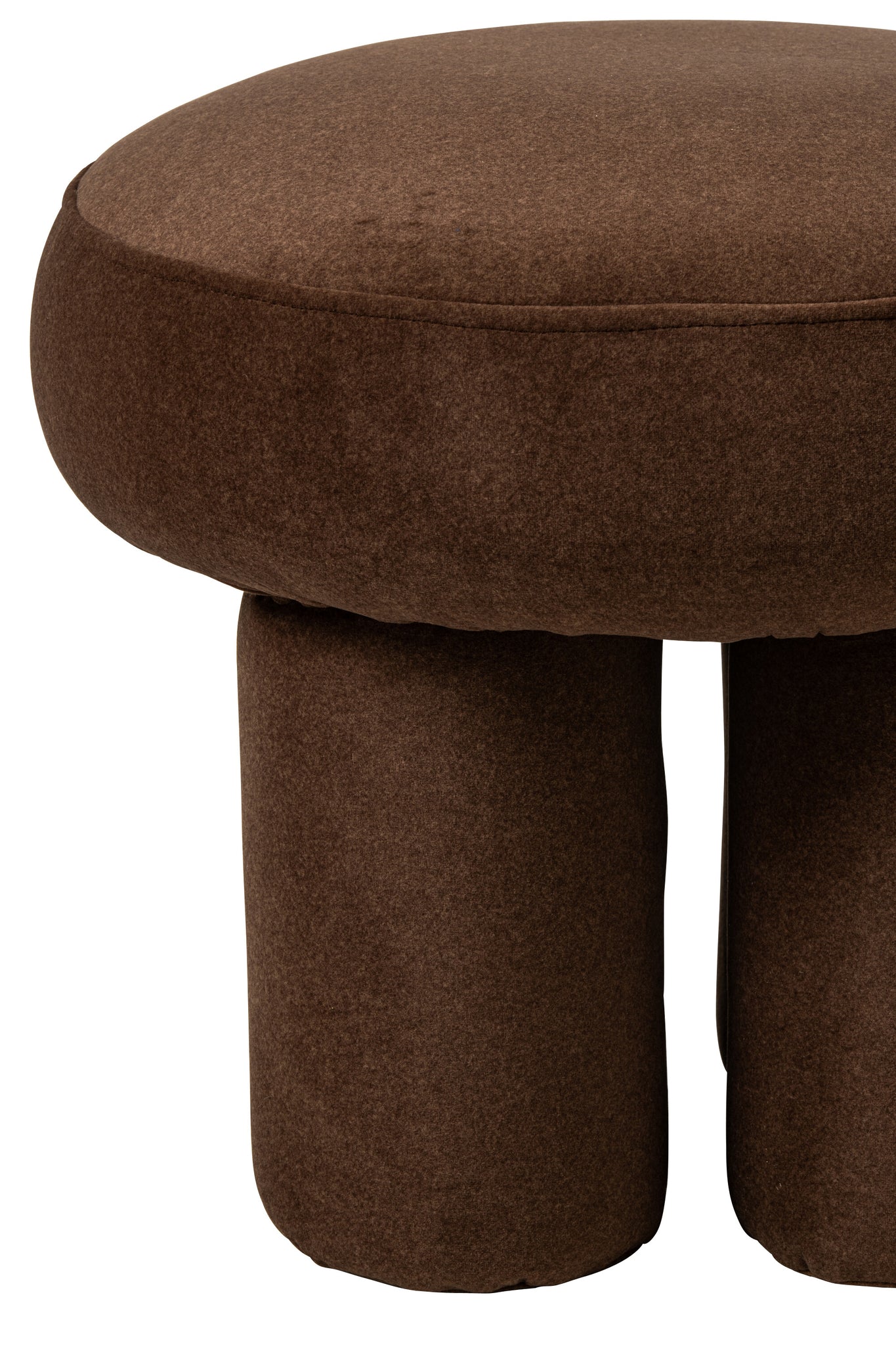 Poef Poten Multiplex/Stof Taupe Small J-Line