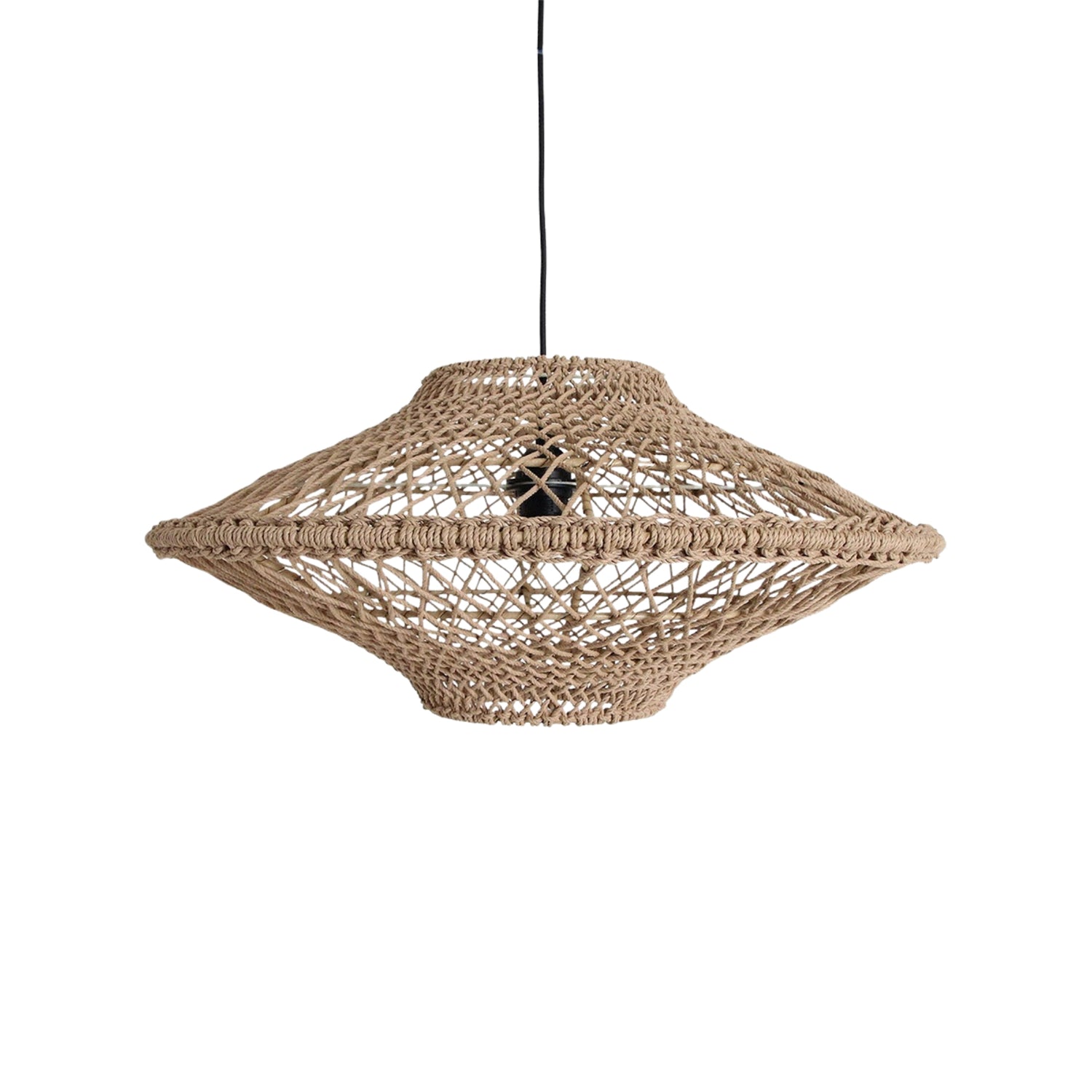 Raw Materials Hanglamp Corda Touw Naturel Set van 2