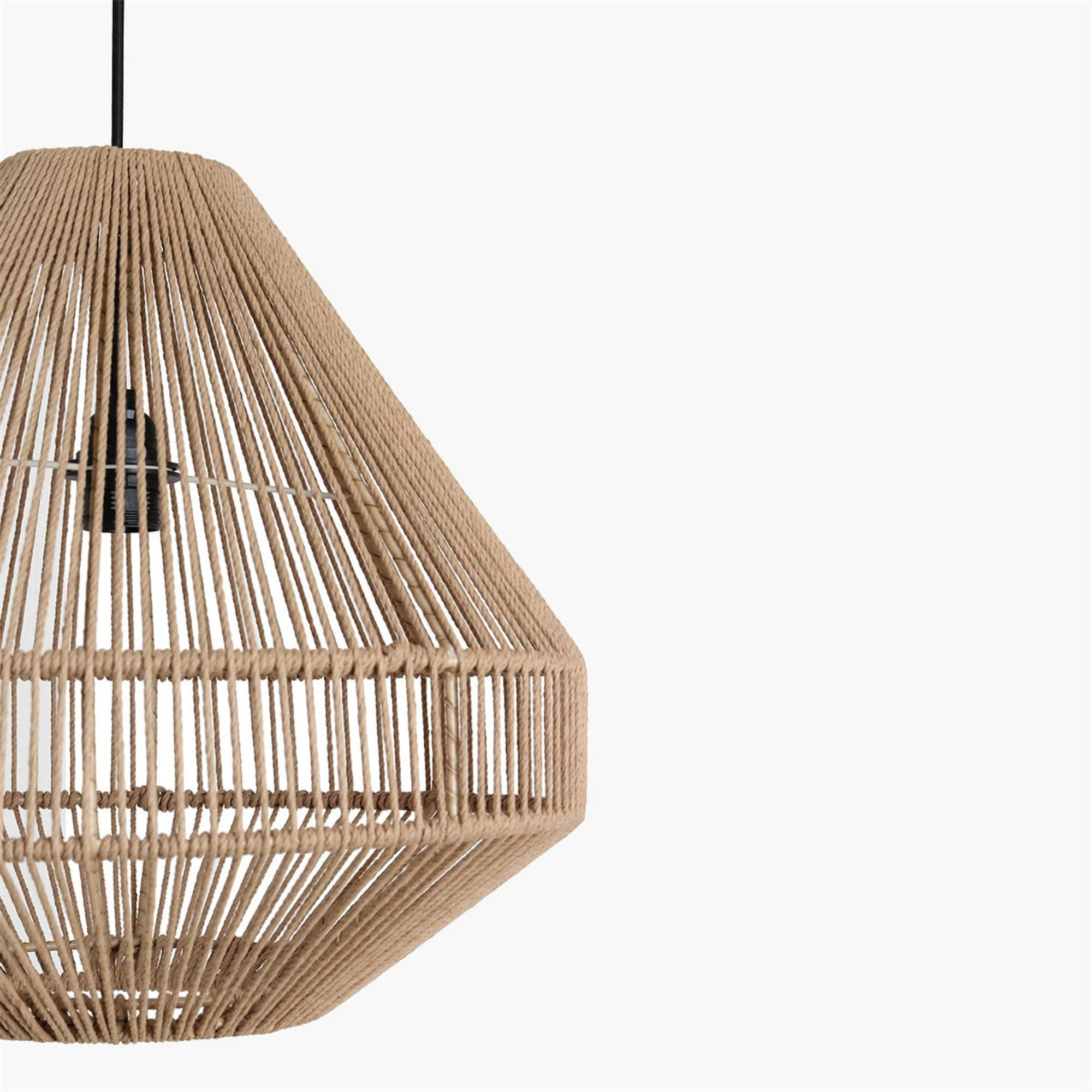 Raw Materials Hanglamp Linea Diamond Touw Naturel Medium Ø44cm