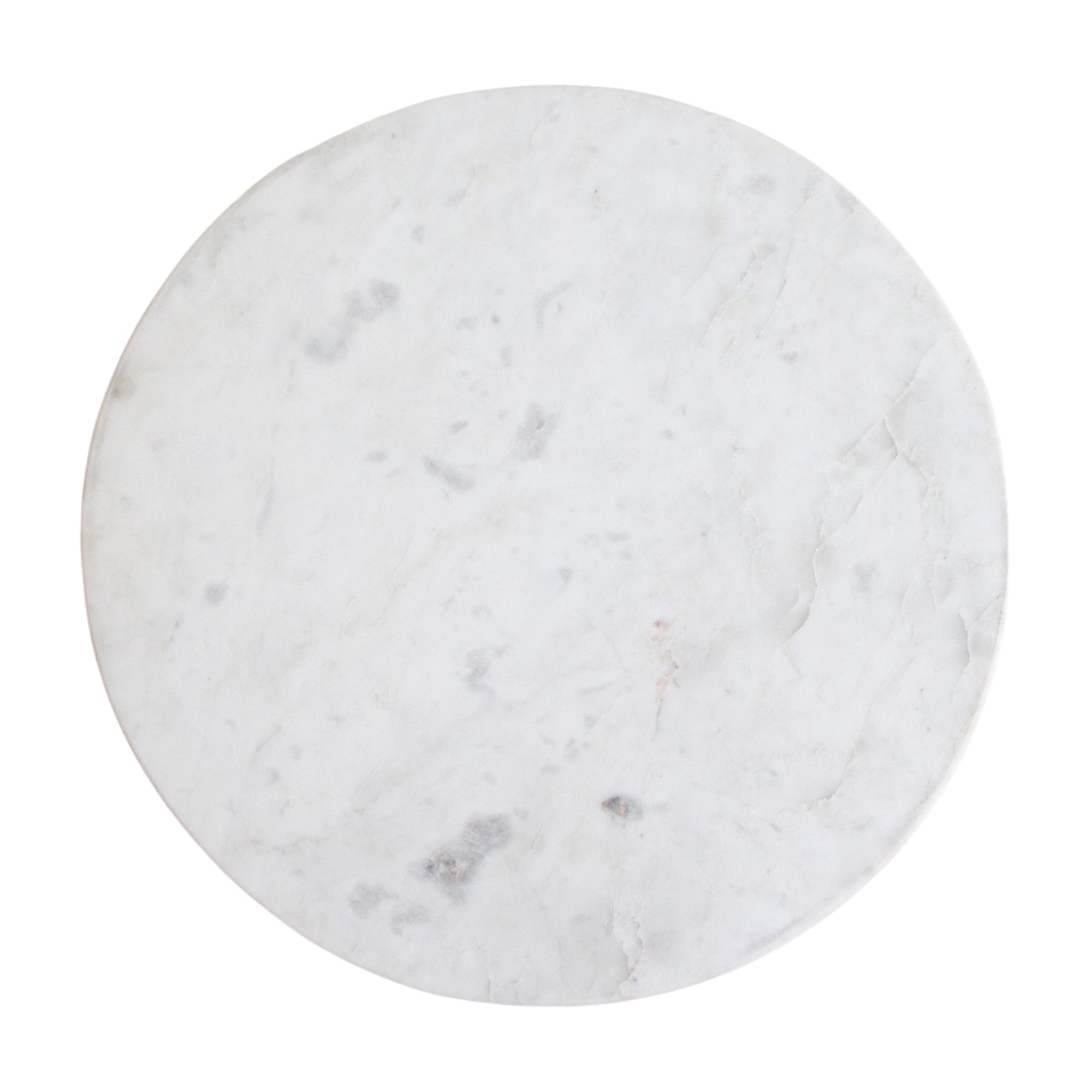 Ronde Bijzettafel Malakka Marmer Wit Raw Materials
