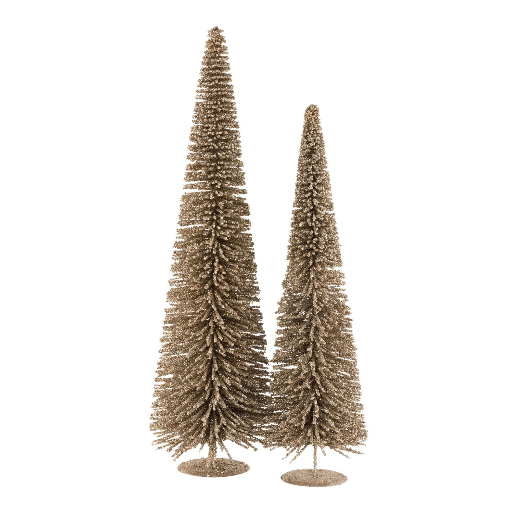 Boom Deco Plastiek Bolletjes Glitter Champagne Large H119cm J-line