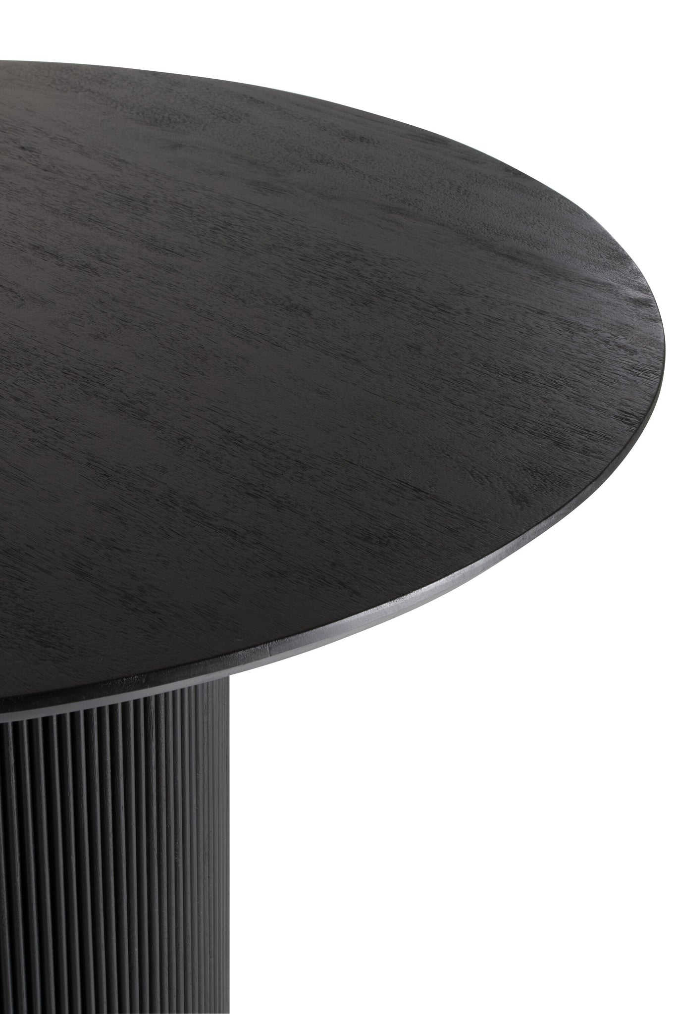 Ronde Eetkamertafel Vincent Mangohout Zwart Large Ø120cm J-Line