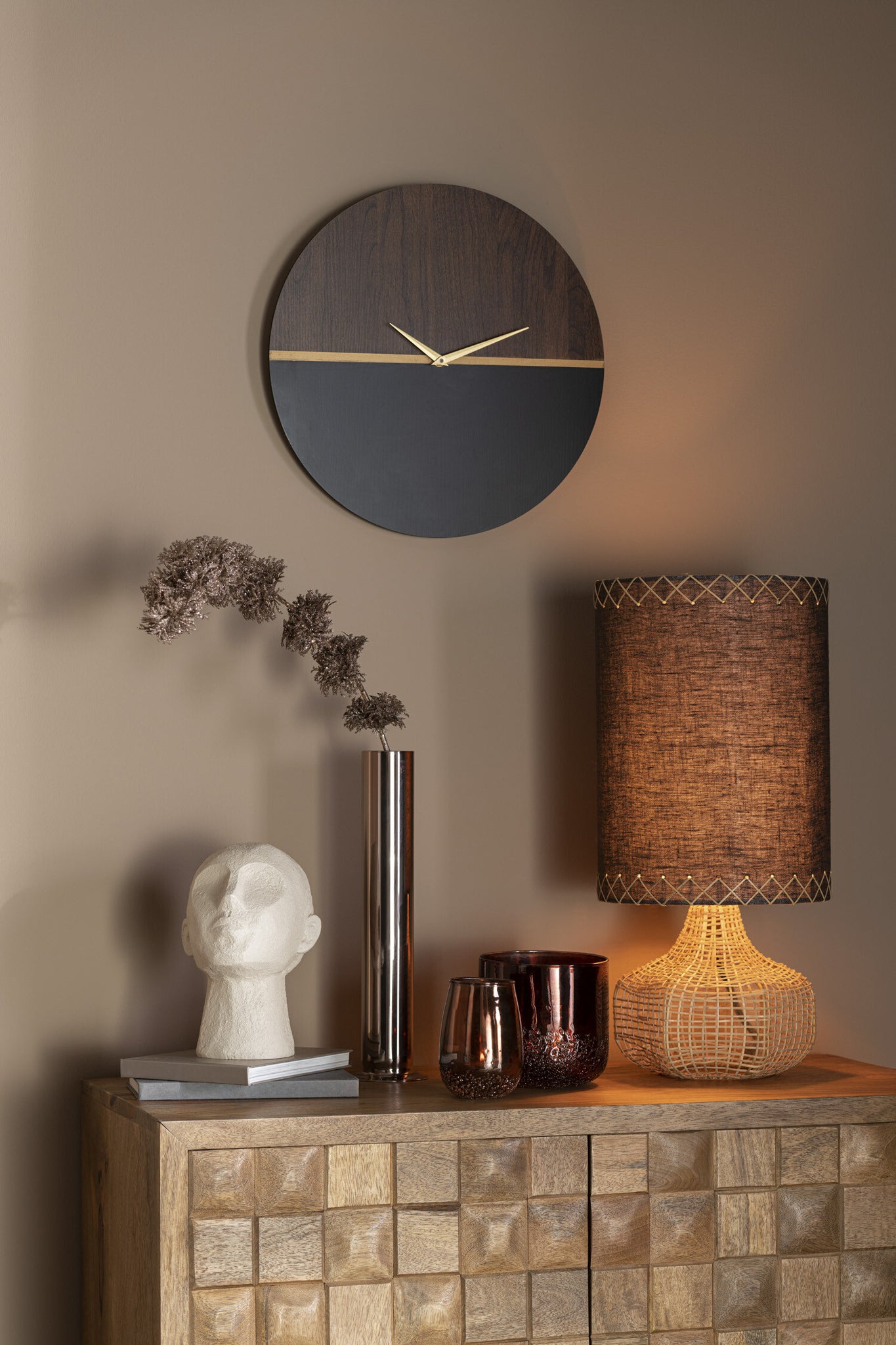 Kast Nino Metaal/Mangohout Naturel/Goud J-Line