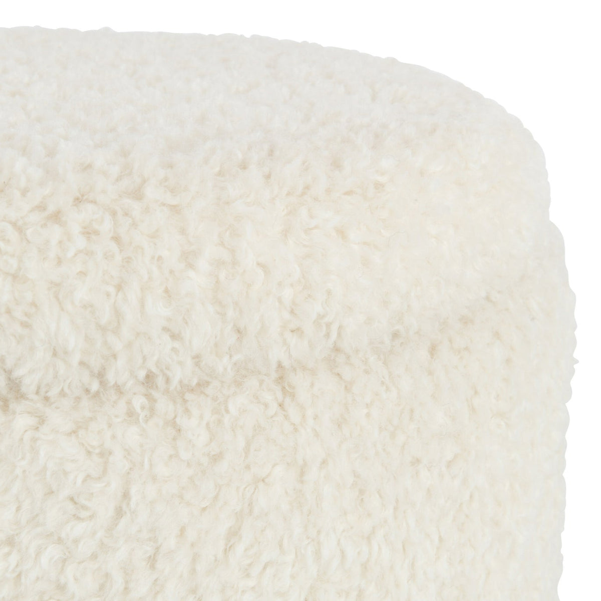 Hocker Stauraum Teddy Polyester Weiß J-Line