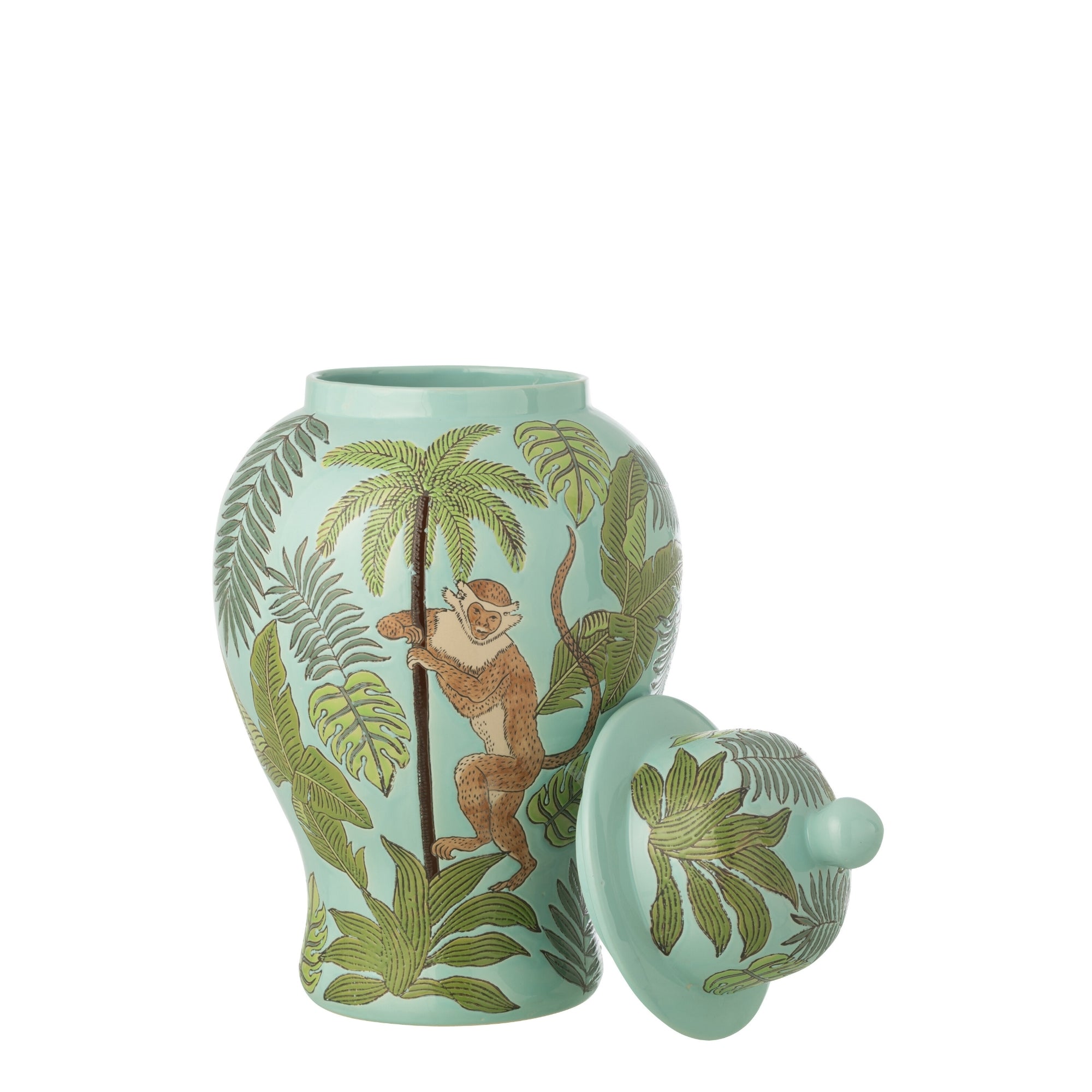 Jungle Kruik Aap Porselein Ø29,5cmxH54,5 J-Line