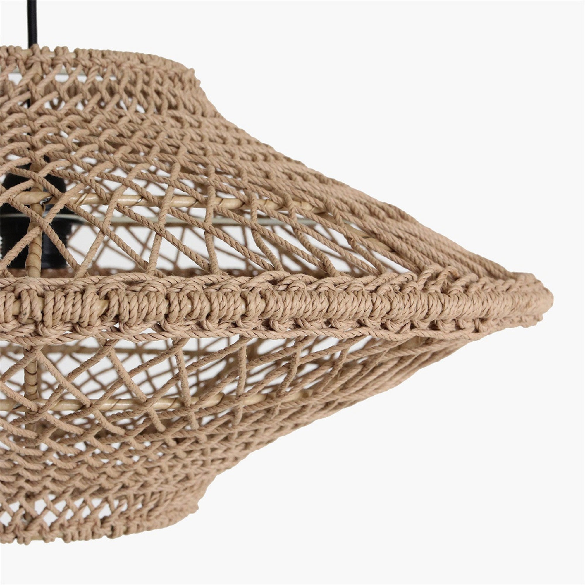 Raw Materials Hanglamp Corda Touw Naturel Set van 2