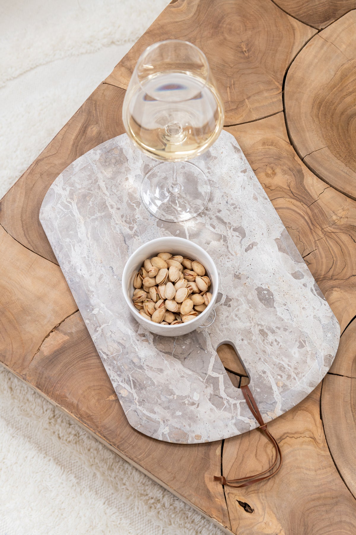 Platte Rechteck Marmor Beige Klein