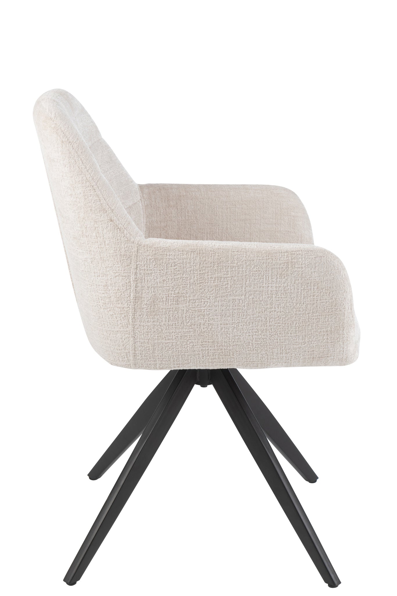 Stoel Louna Ijzer/Acryl Ivoor J-Line