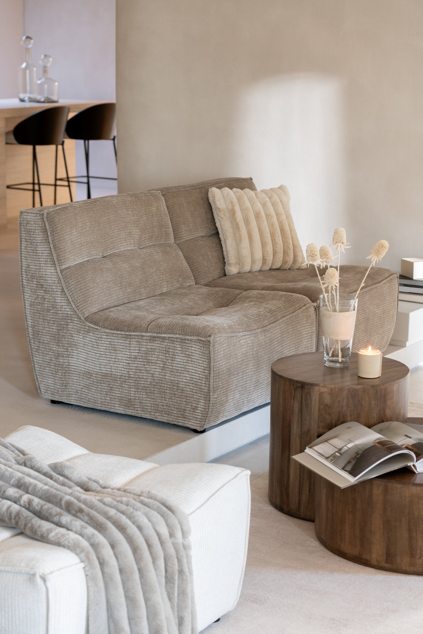 Bijzettafels Toge Mango Hout Bruin Set van 2 J-Line