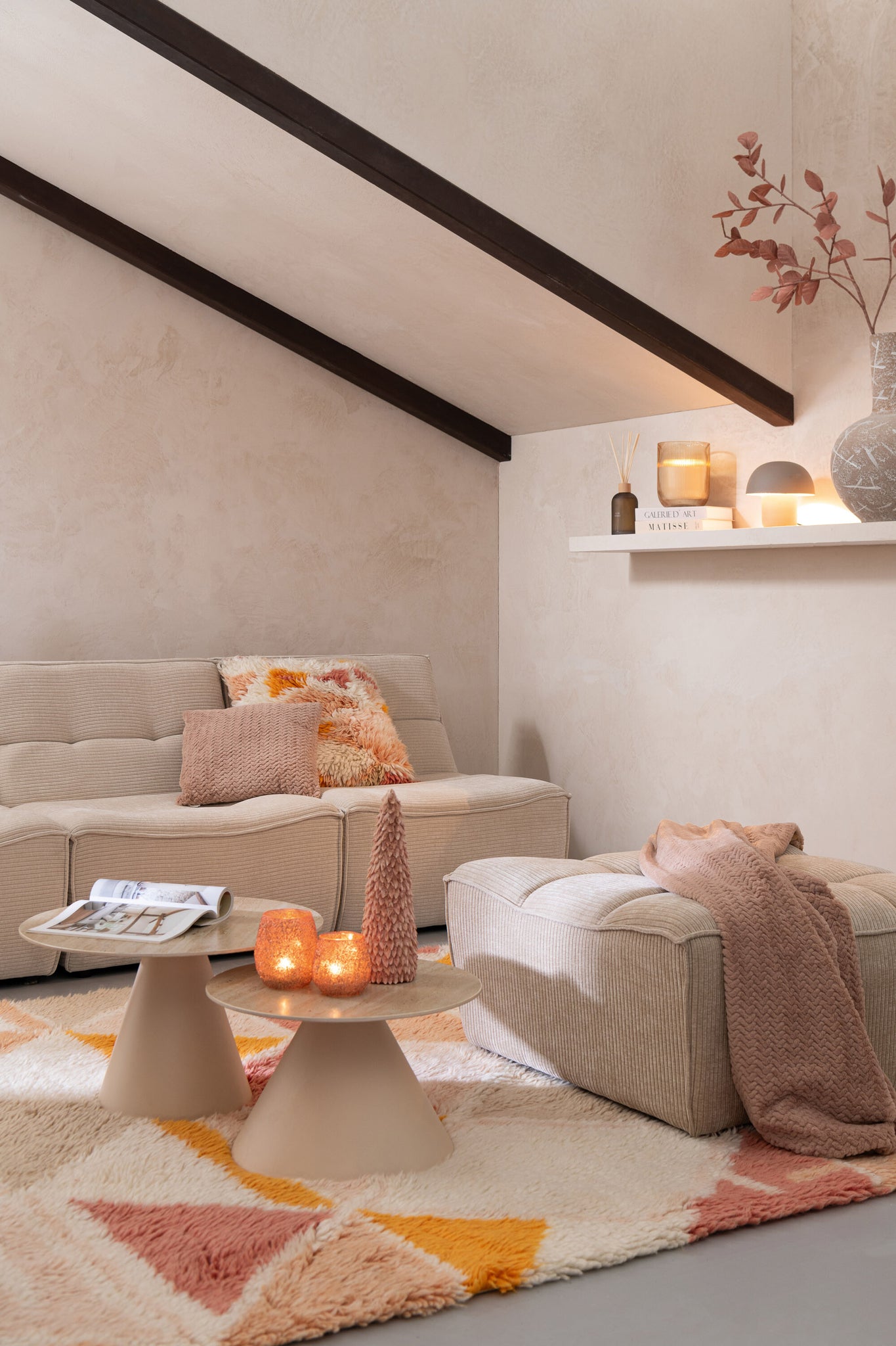 Poef Modulaire Sofa Beige J-Line