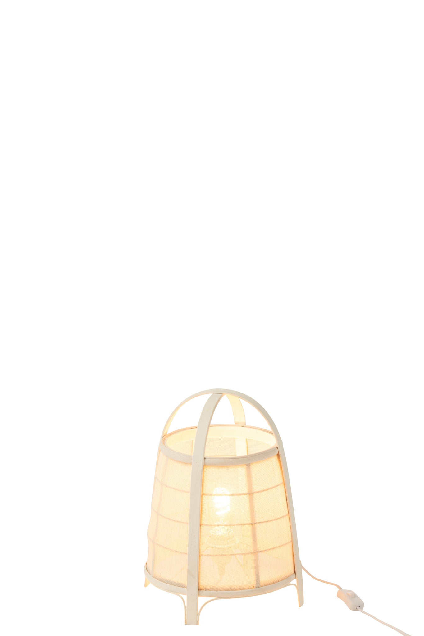 Lamp Rya Katoen/Bamboe Wit Small