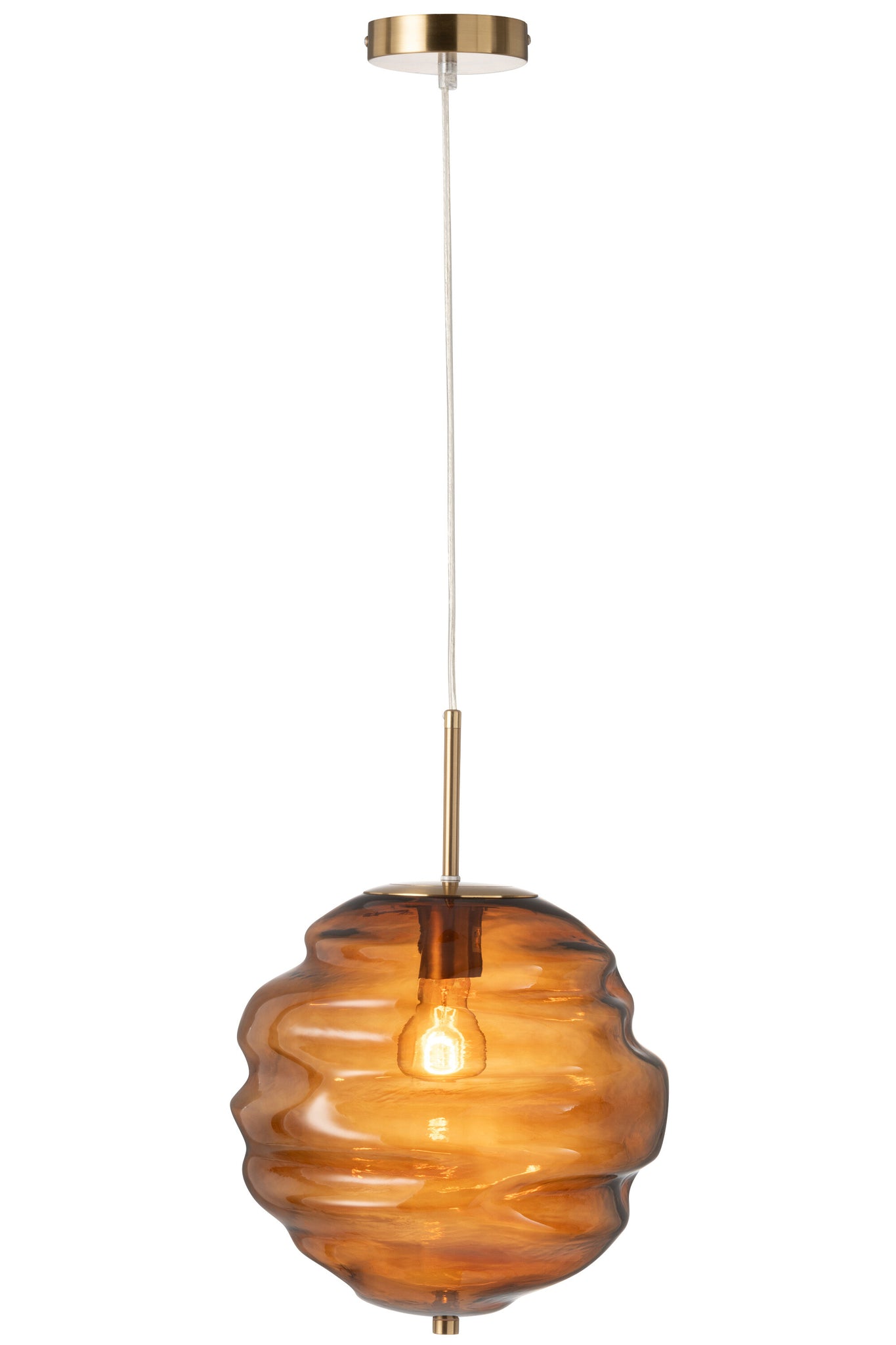 Hanglamp Glas Bruin