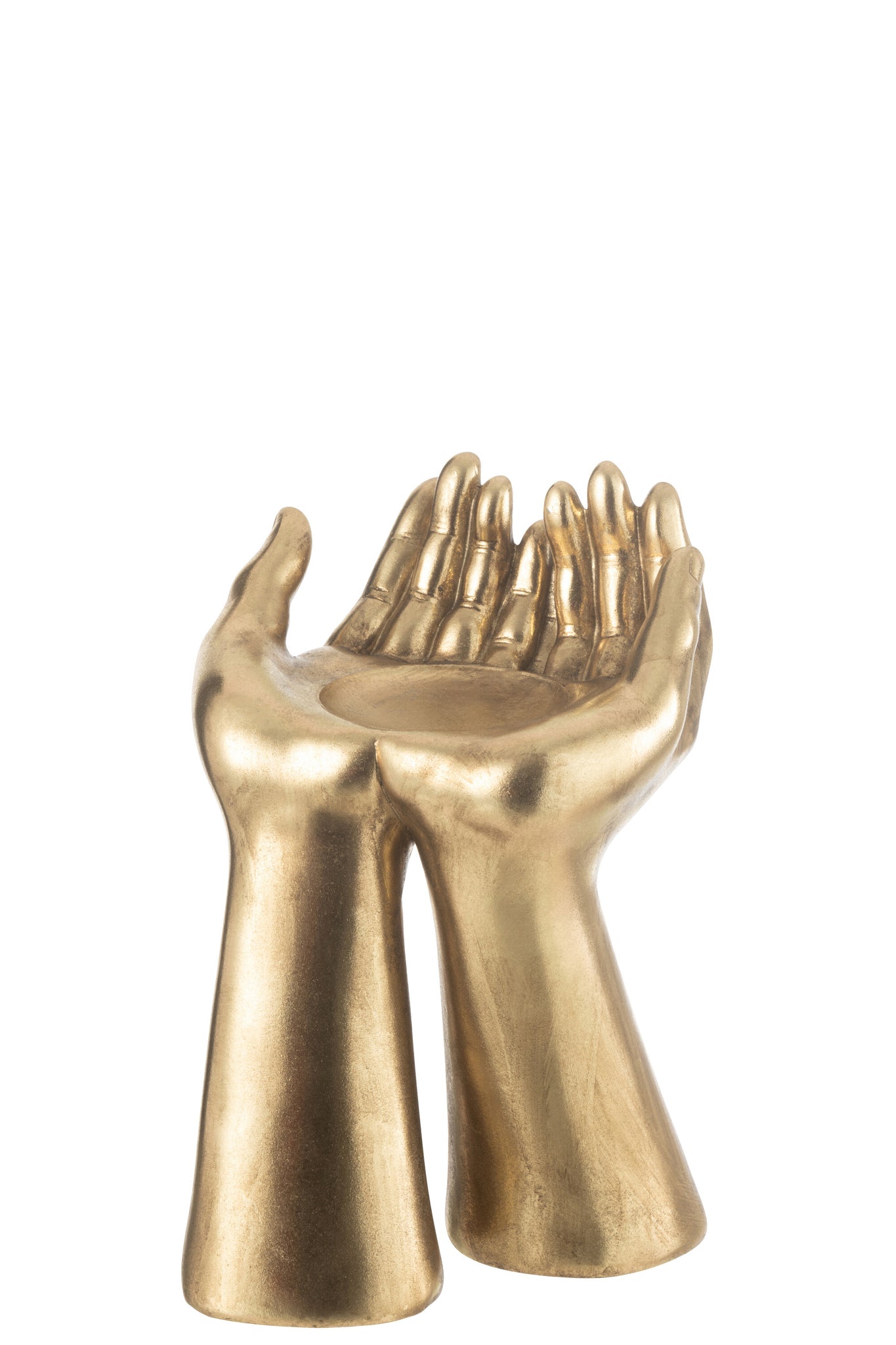 Kandelaar Handen Resine Goud J-Line