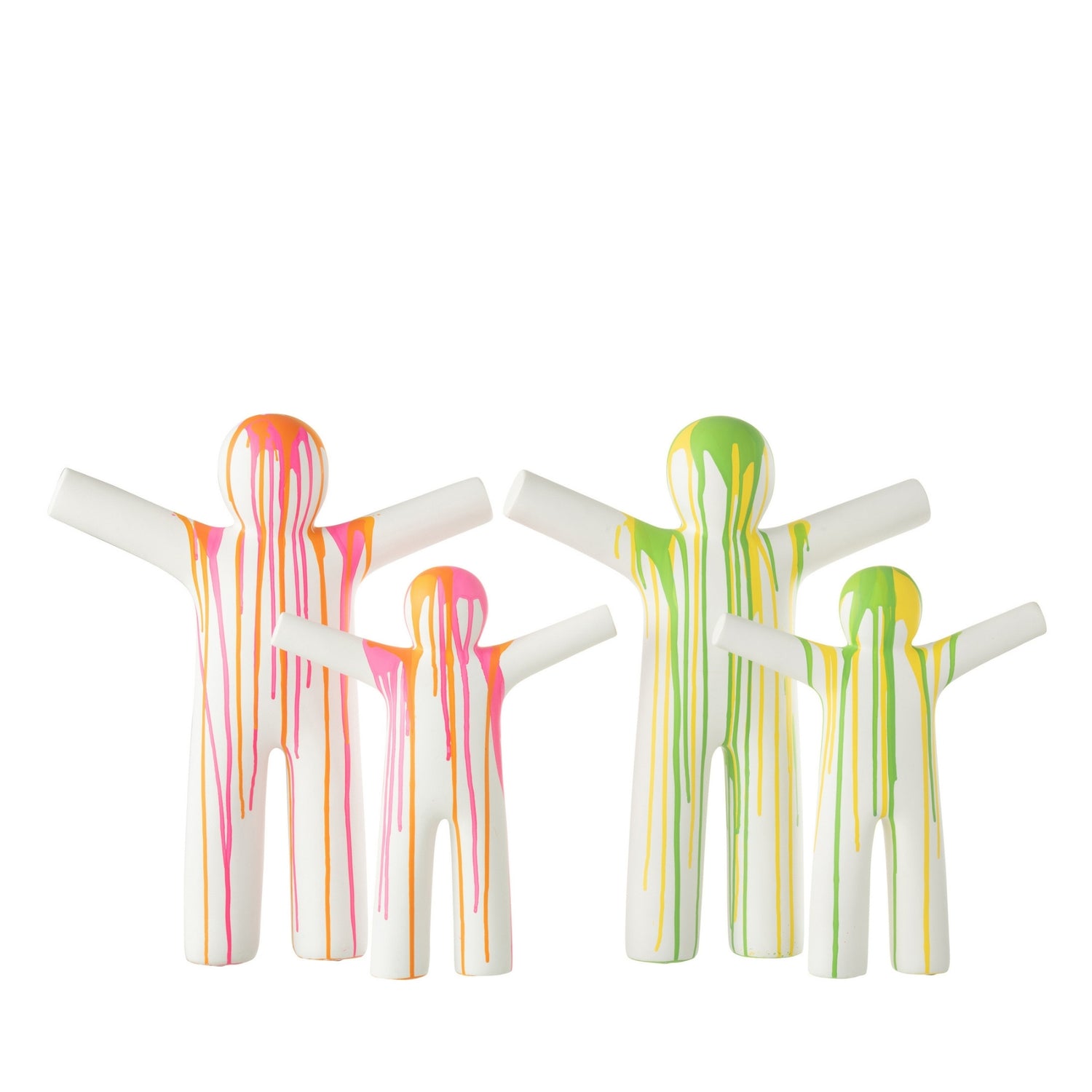 P’tit Maurice Paint Beeldje Multicolor Large J-Line Set van 2