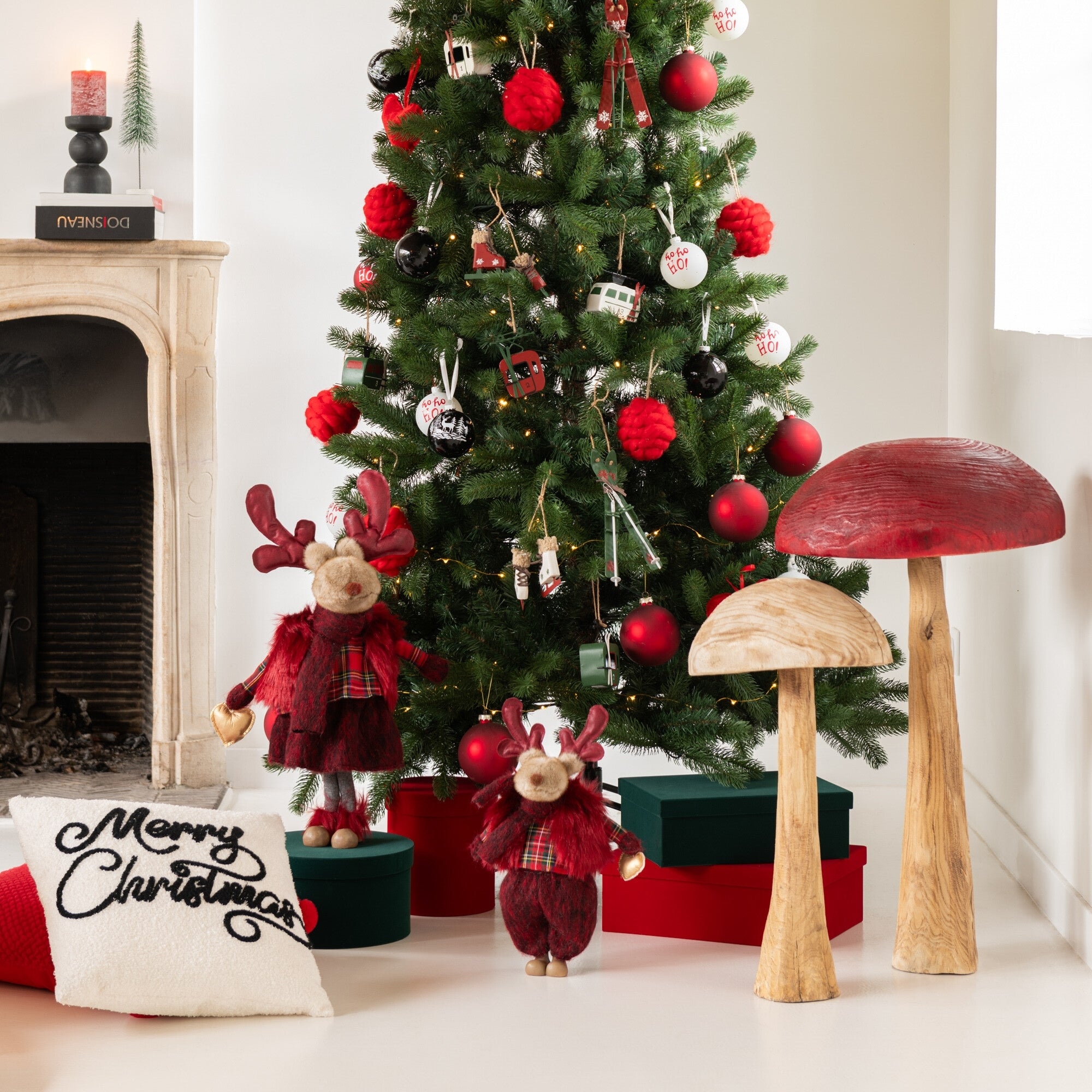 Set Van 3 Dozen Rechthoekig Fluweel Papier Rood J-Line