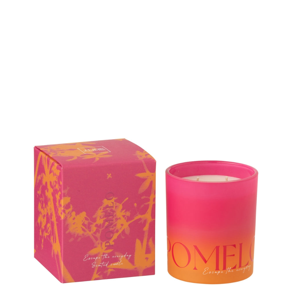 Geurkaars Oasis Oranje/Roze Large J-Line