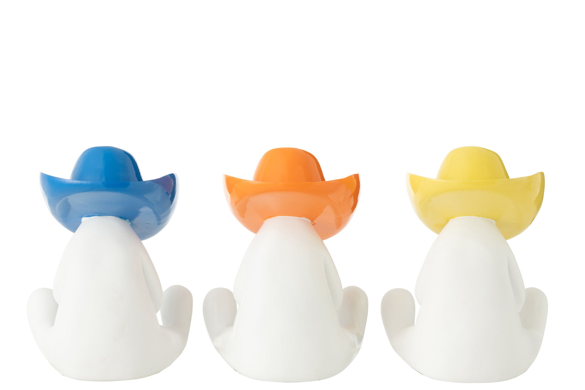 Beeld Cowboyhoed Hars Mix Set van 3