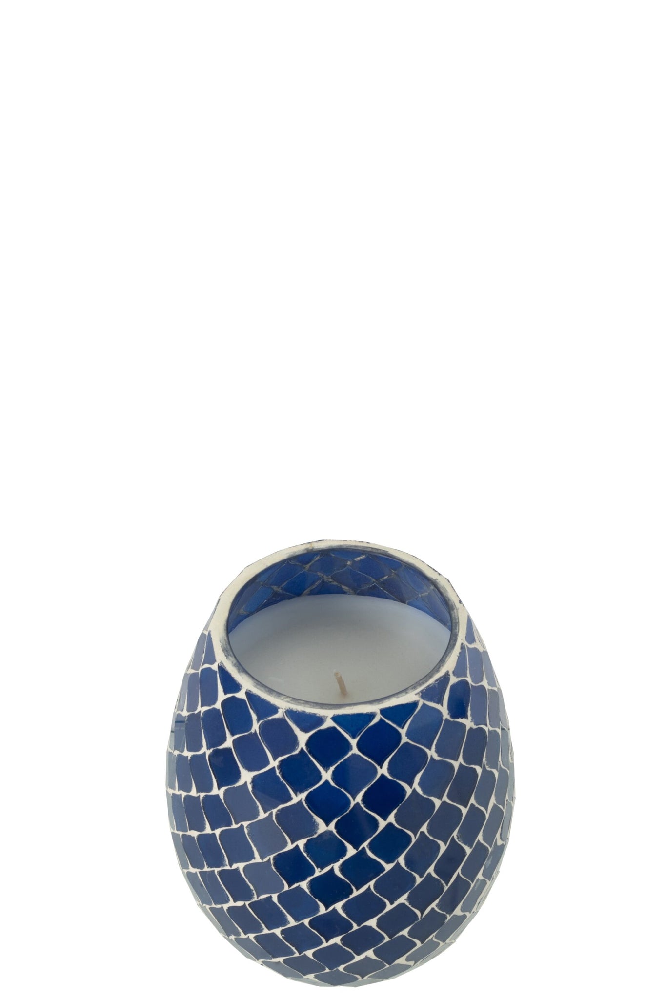 Geurkaars Mia Mozaiek Blauw Small-90u