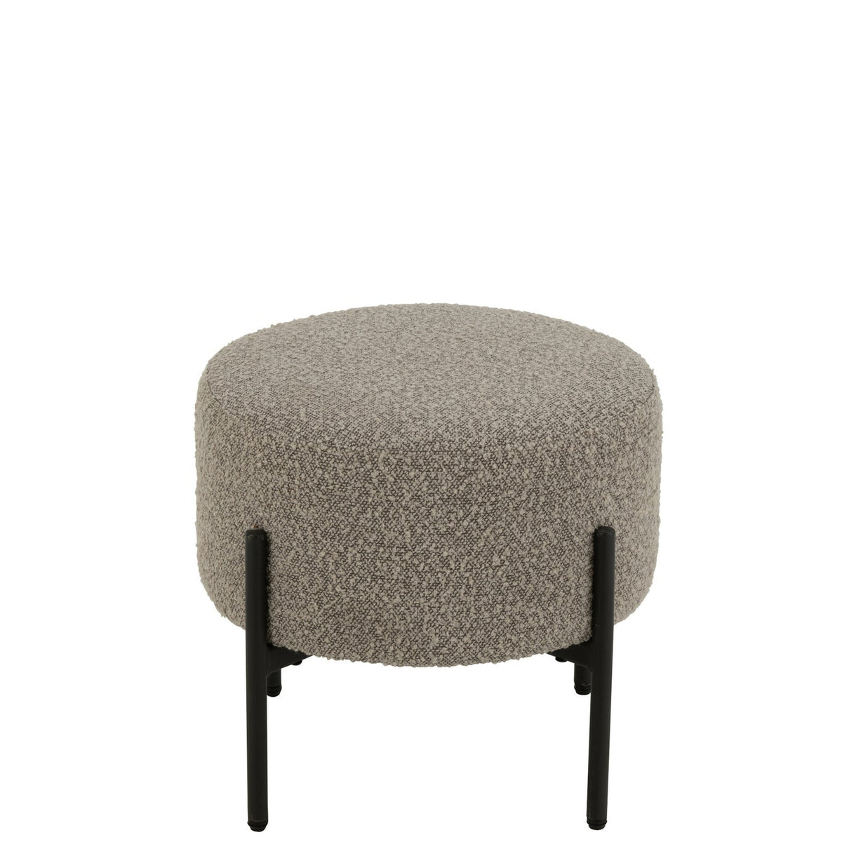 Kruk Boucle Multiplex/Polyester Grijs/Zwart