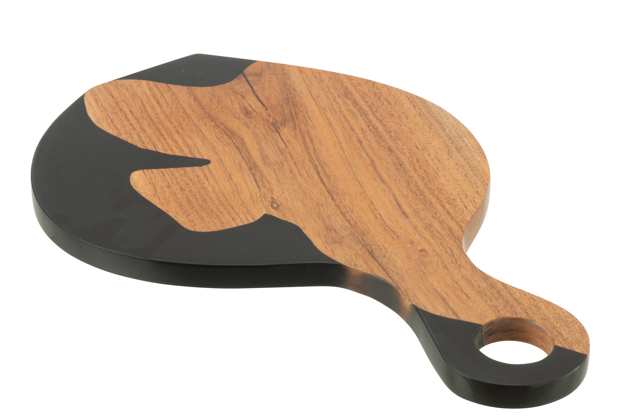 Snijplank Modern Acacia Hout/Epoxyhars Naturel/Zwart J-Line