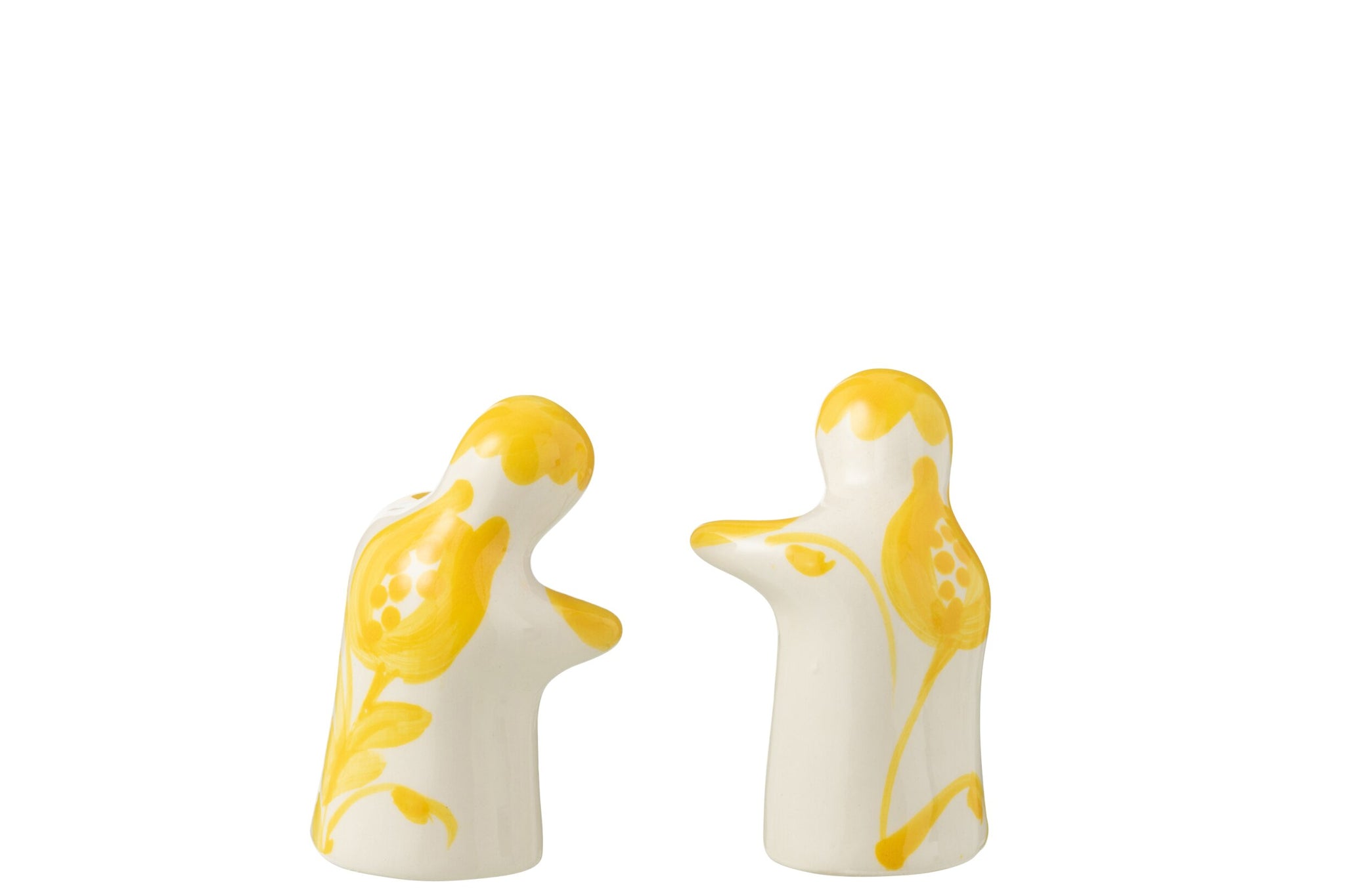 Peper & Zout Stelletje Granada Motief Geel/Wit Keramiek J-Line