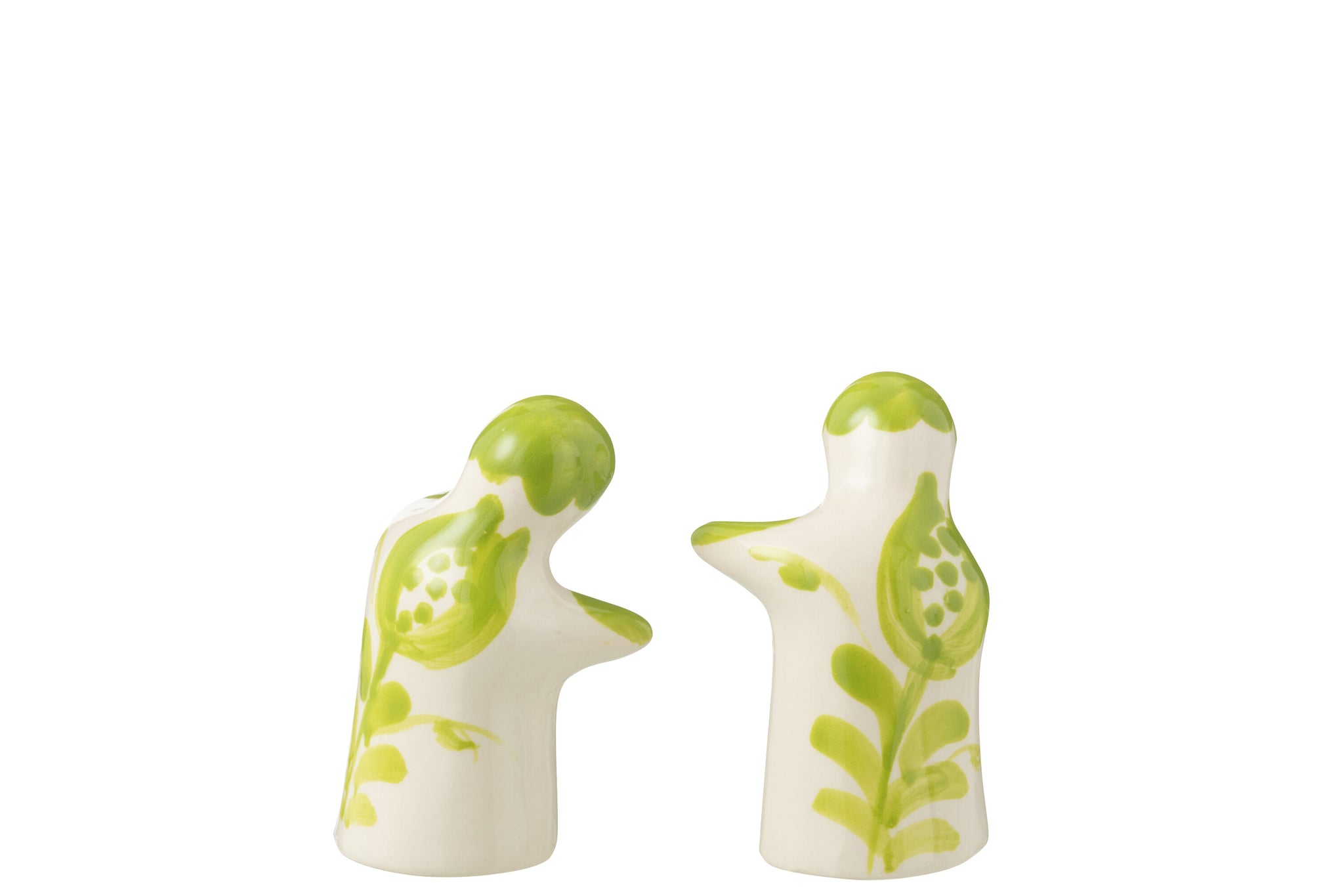 Peper & Zout Stelletje Granada Motief Groen/Wit Keramiek J-Line