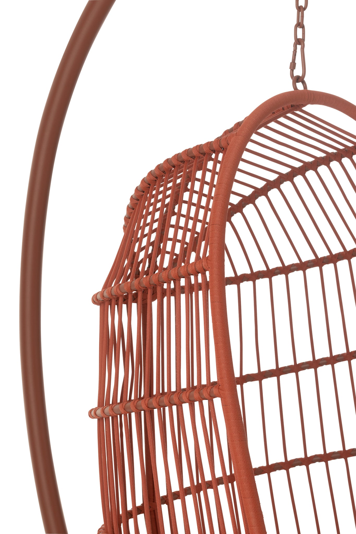 Hangstoel Egga Metaal/Koord Rood J-Line