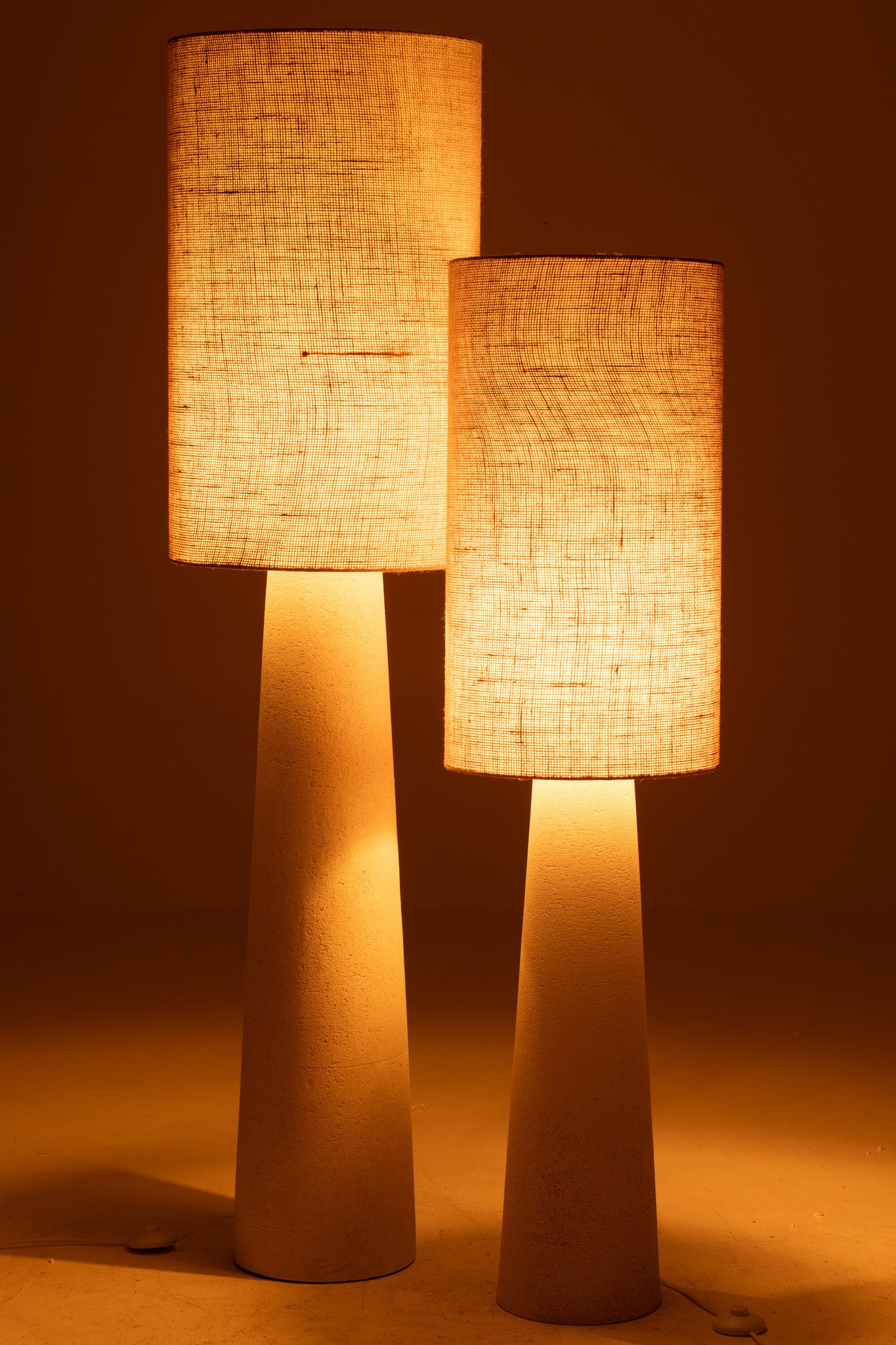 Vloerlamp Ava Glasvezel/Jute Naturel Large H168,5cm J-Line