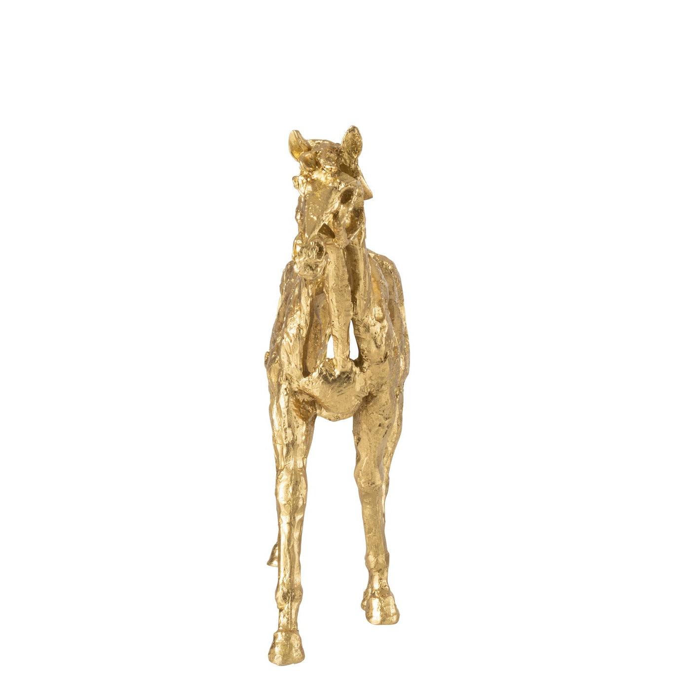 Paard Rennen Polyresin Goudkleurig Small J-Line