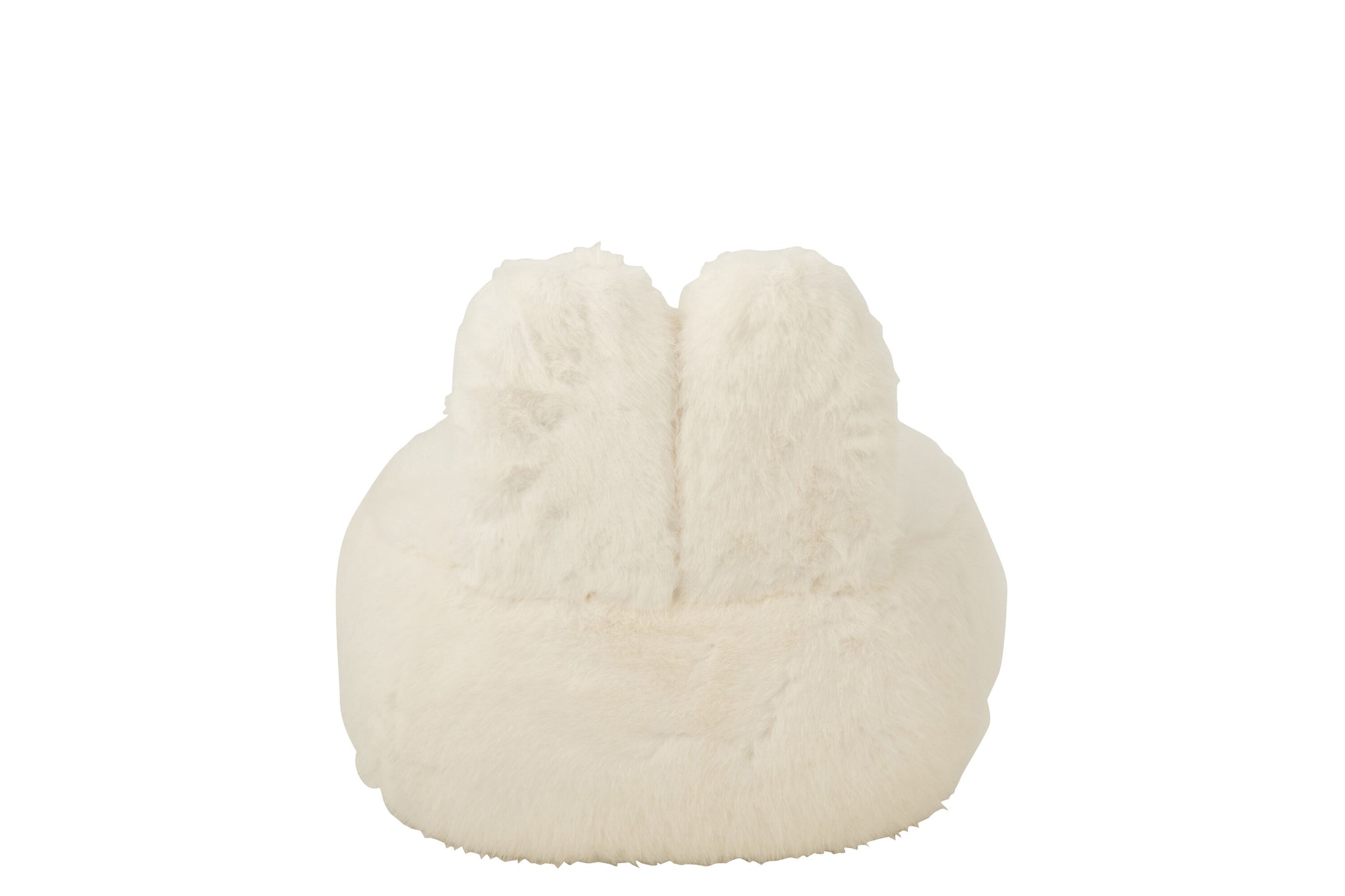 Kruk Fur With Bunny Ears Hout Wit J-Line