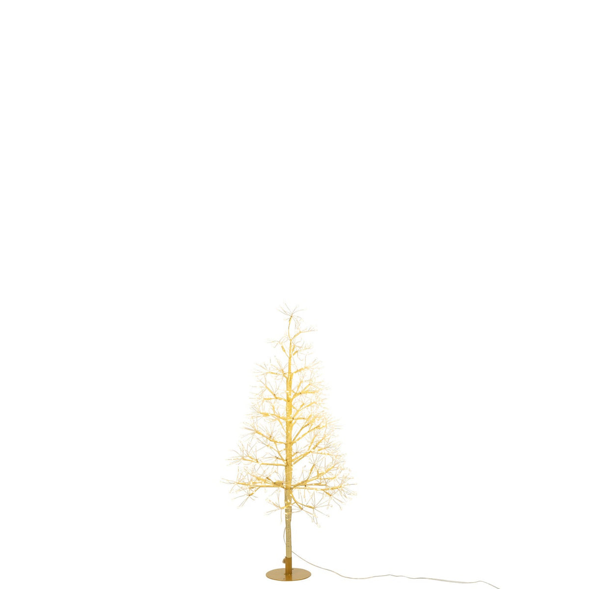 Weihnachtsbaum LED Warmweiße Lichter Eisen Goldfarben Klein H80cm J-Line