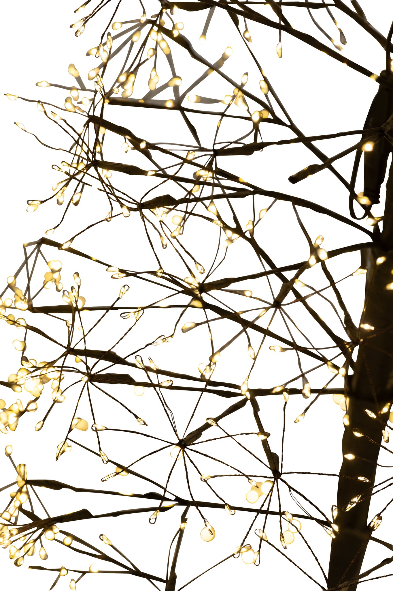 Boom Led Warm Witte Lichten Ijzer Zwart Medium H120cm J-line