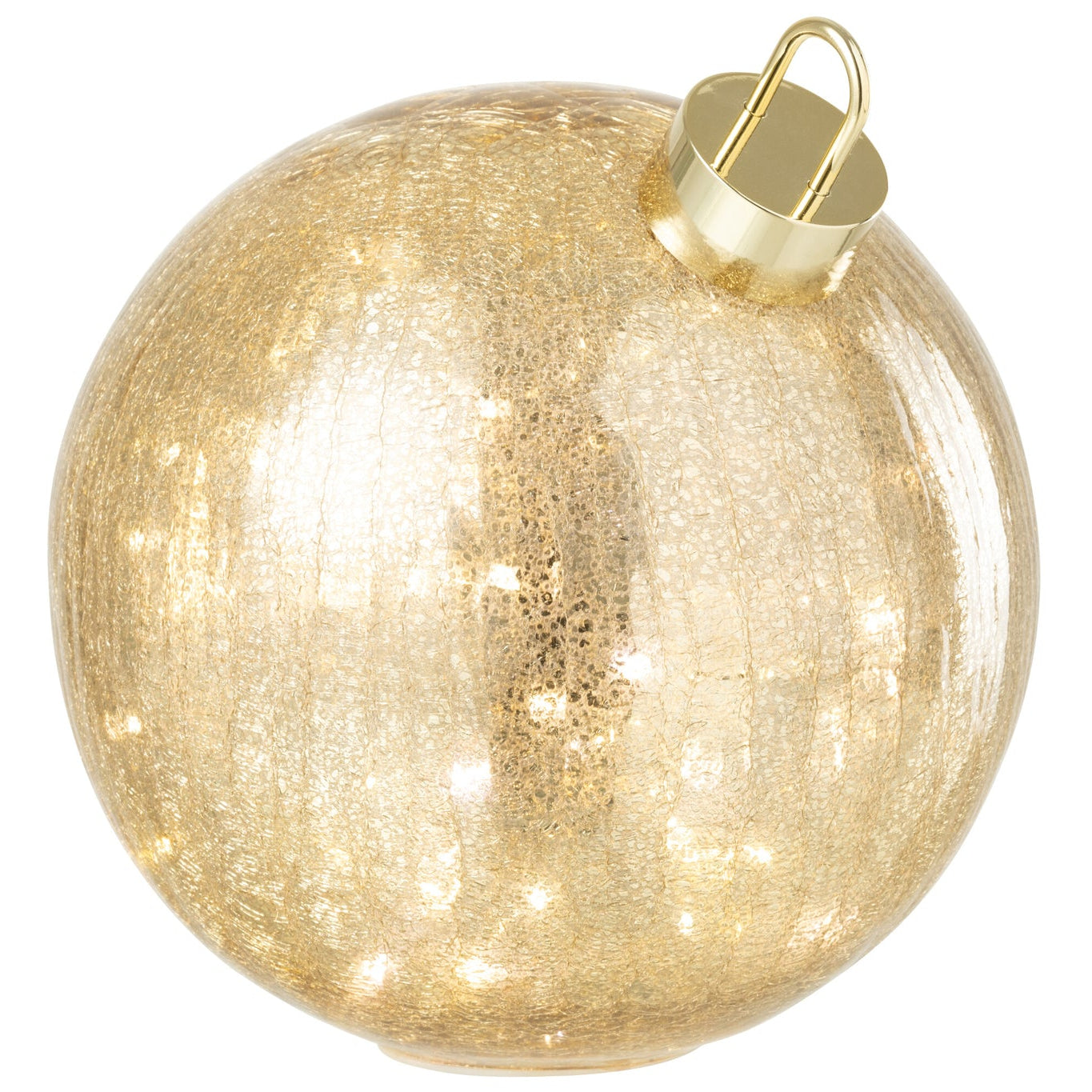 Kerstbal Led Glas Goudkleurig Large J-Line