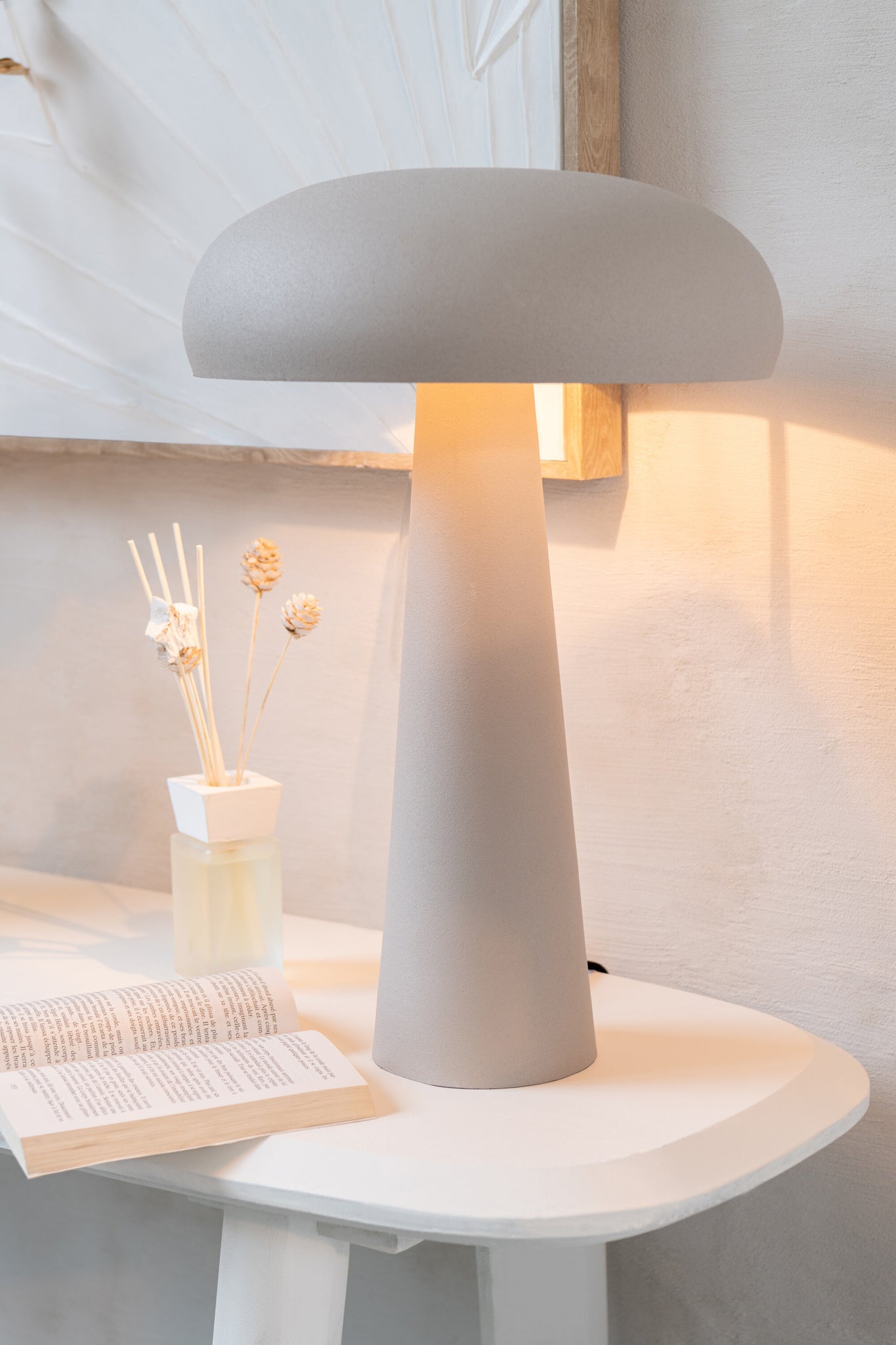 Tafellamp Metaal Beige J-Line