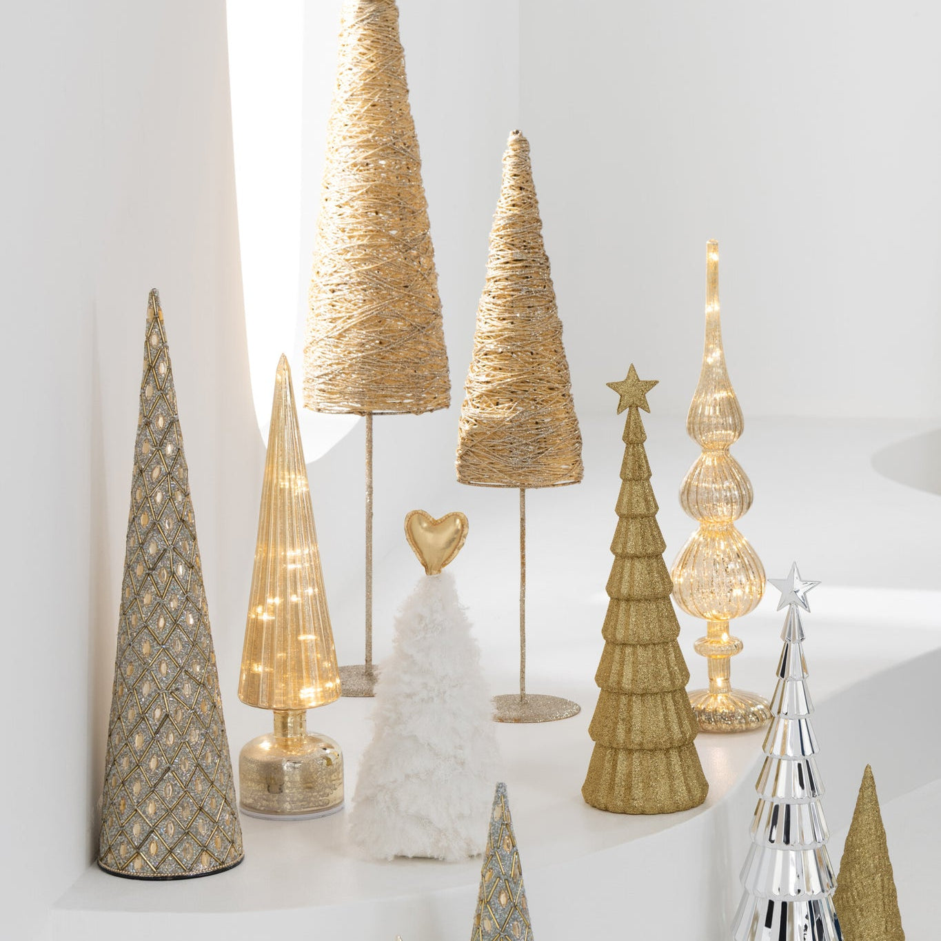 Boom Led Glas Goudkleurig H48cm J-Line