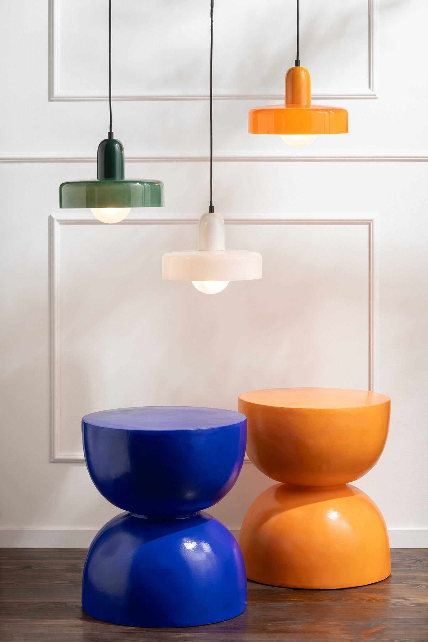 Bijzettafel Zandloper Magnesium Kobaltblauw J-Line