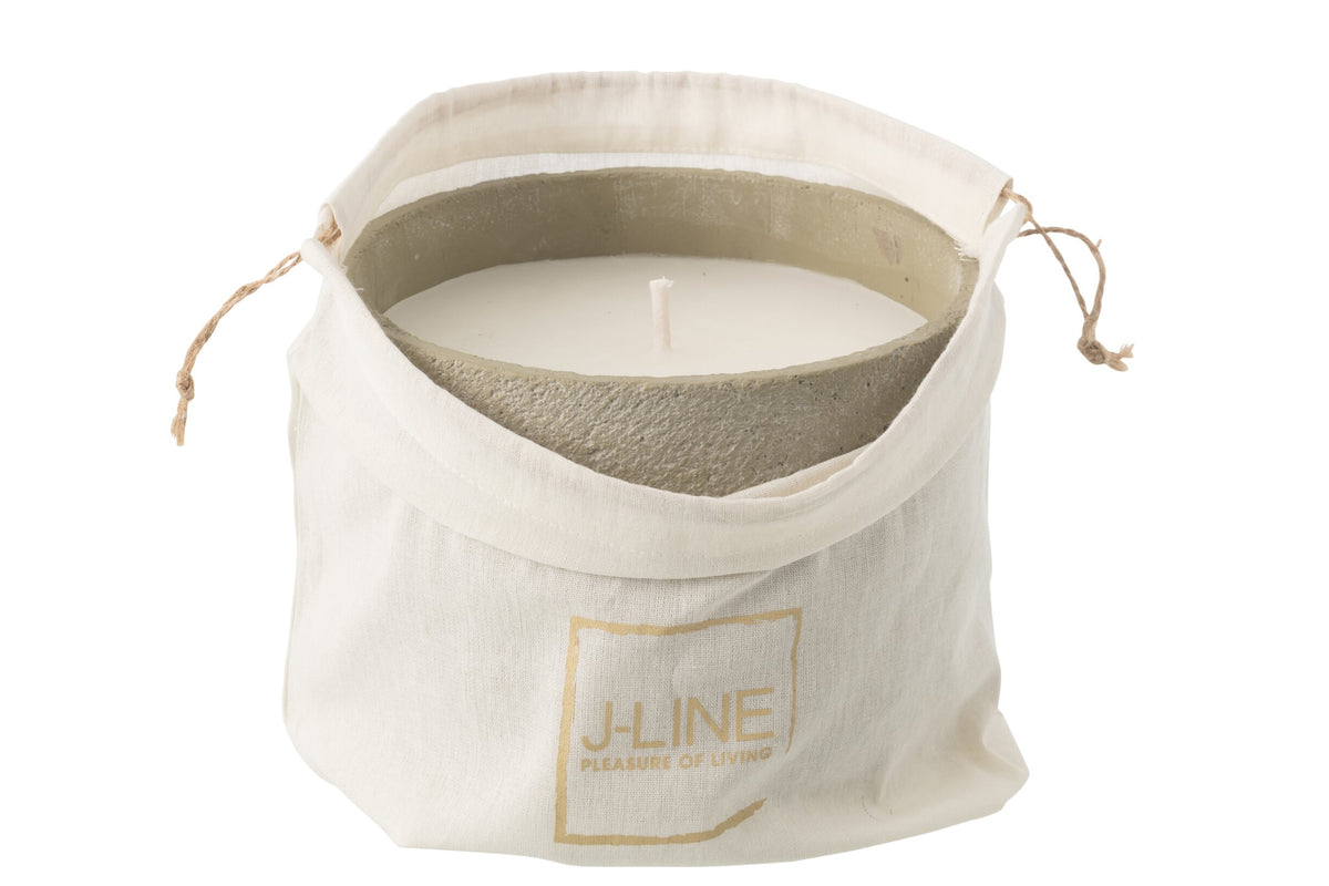 Buitenkaars 47h Rond Paraffine Lichtgroen Large J-line