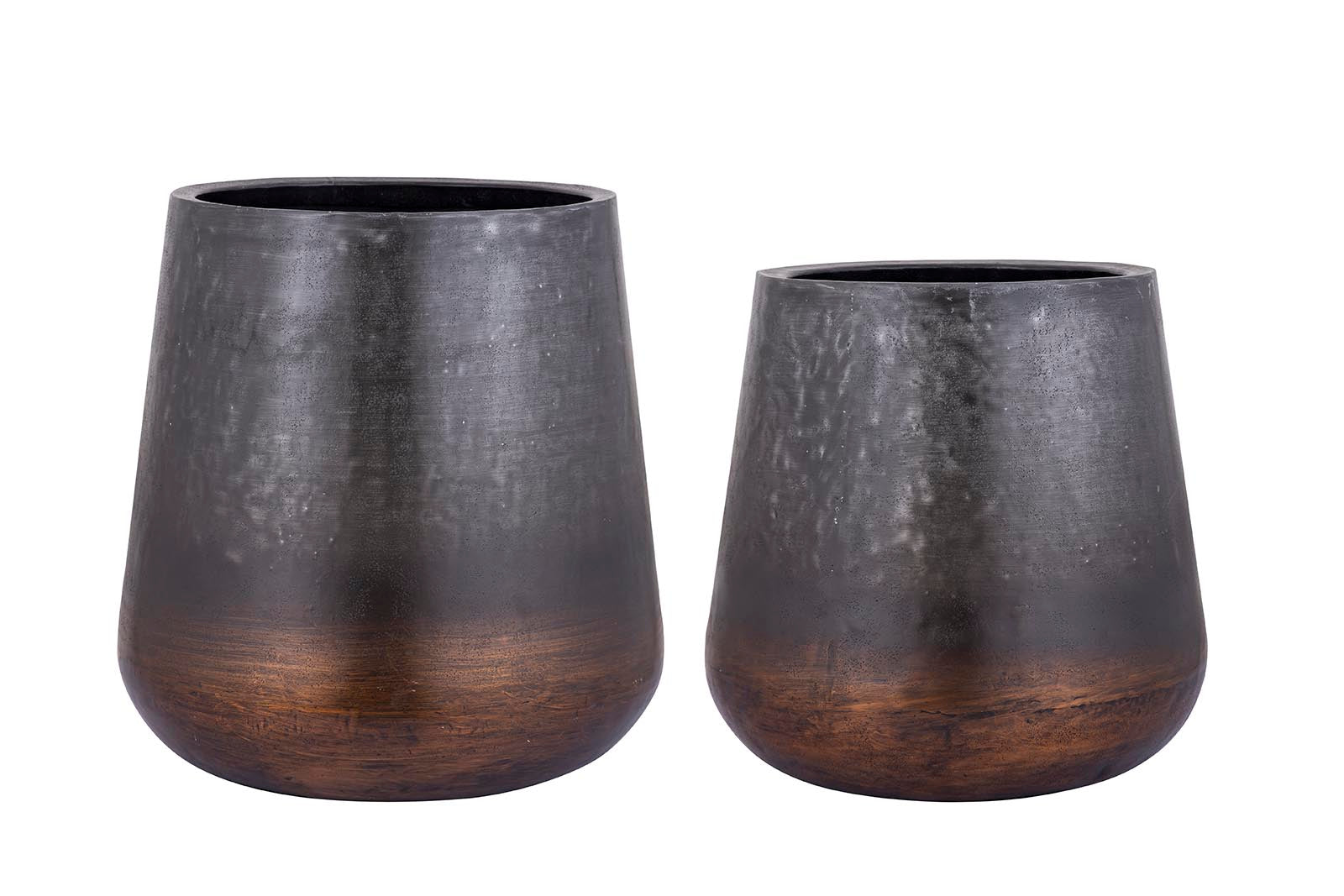 Nouska Black Aluminum Pot With Copper Bottom M PTMD