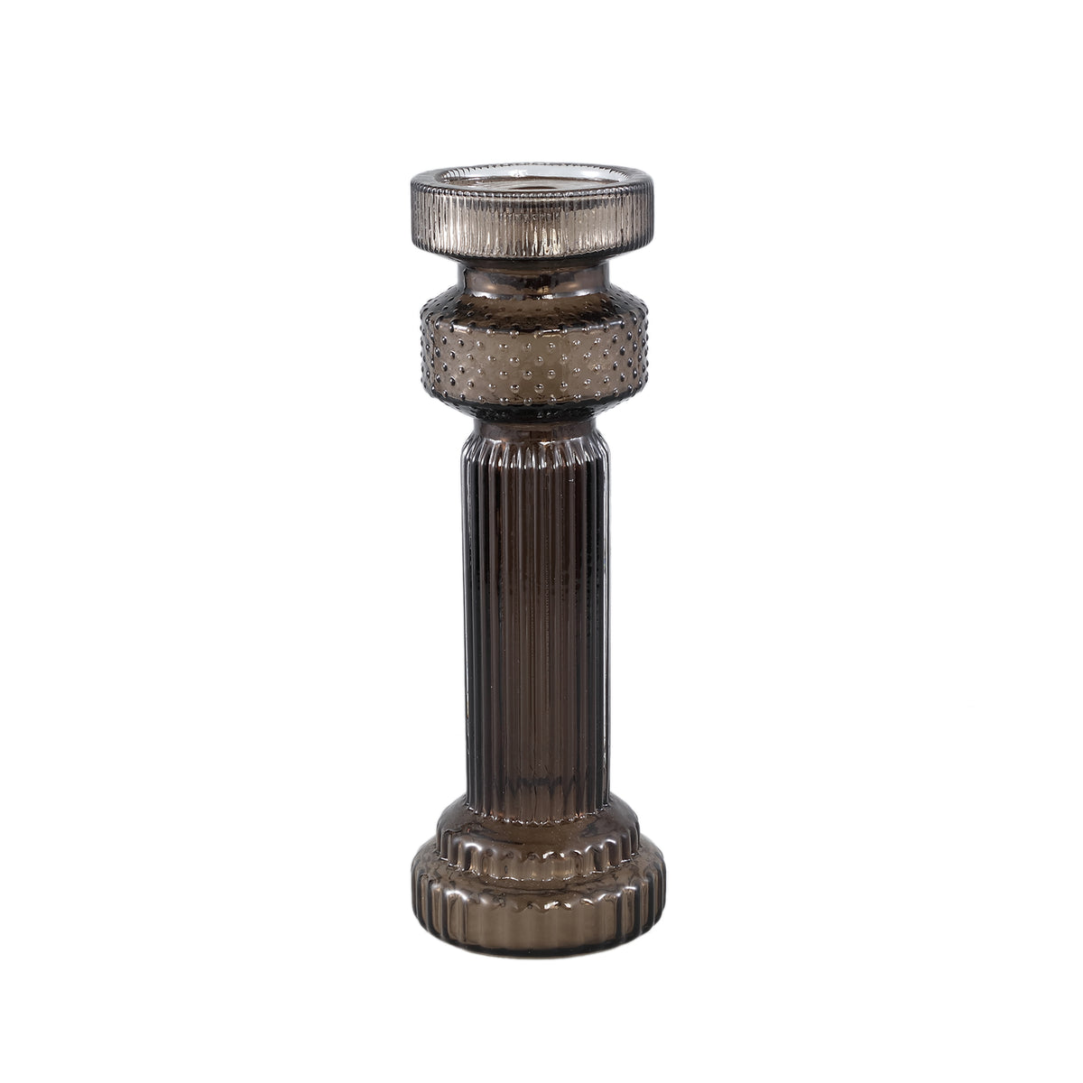 Fadri Grey Glass Candle Holder M PTMD