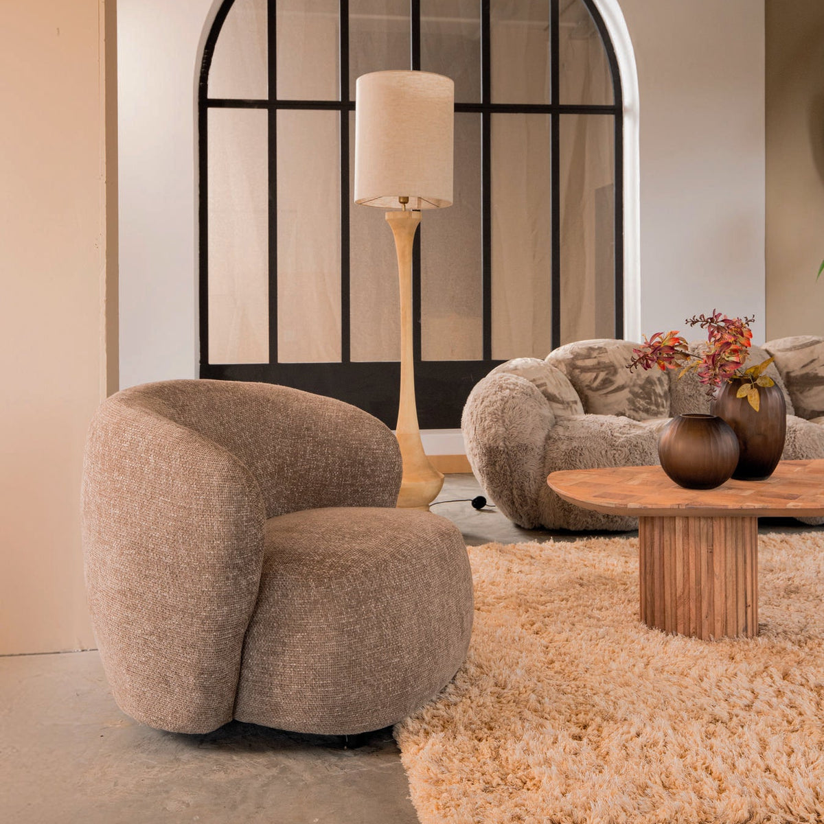 Aphrodite Taupe Sessel legacy 3 mink PTMD