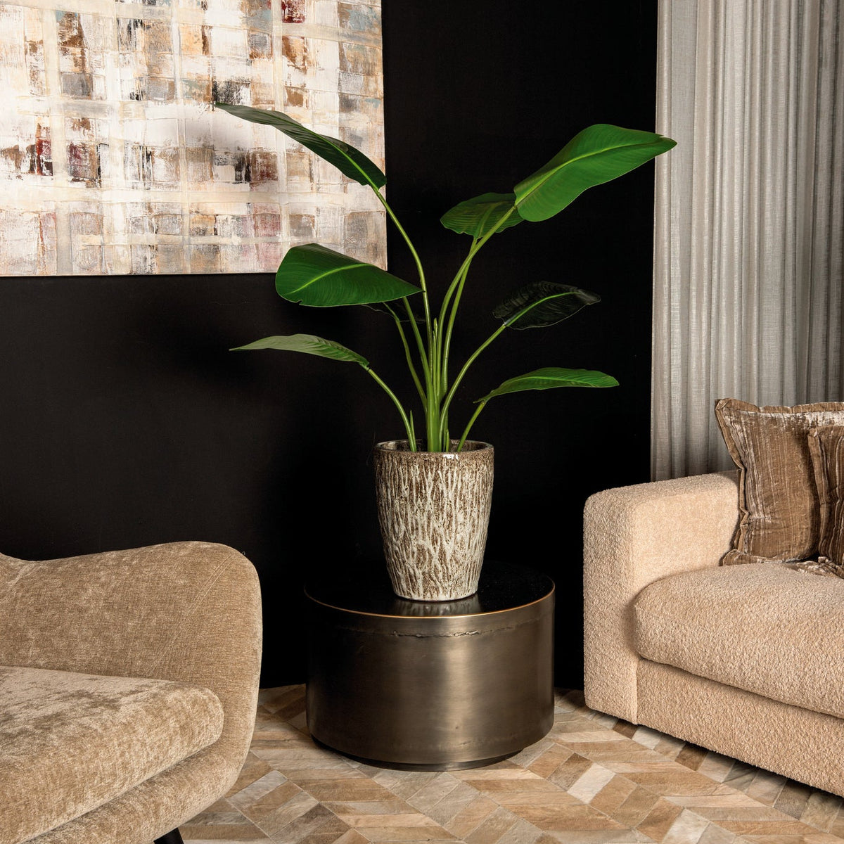 Kunstpflanze Grün PE Real Touch Strelitzia S 77x56x117cm PTMD