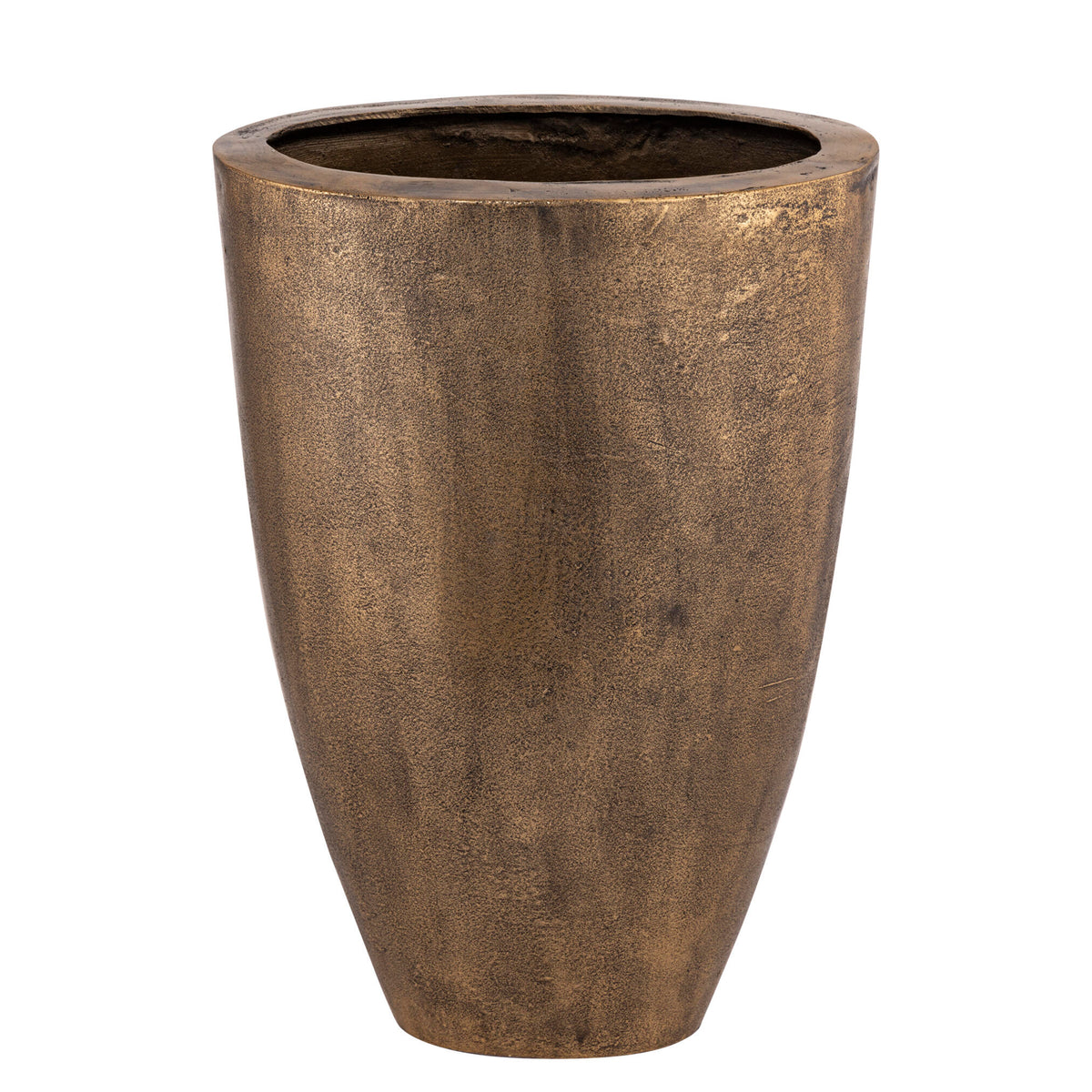 Qasem Brass Oval Casted Alu Pot High PTMD