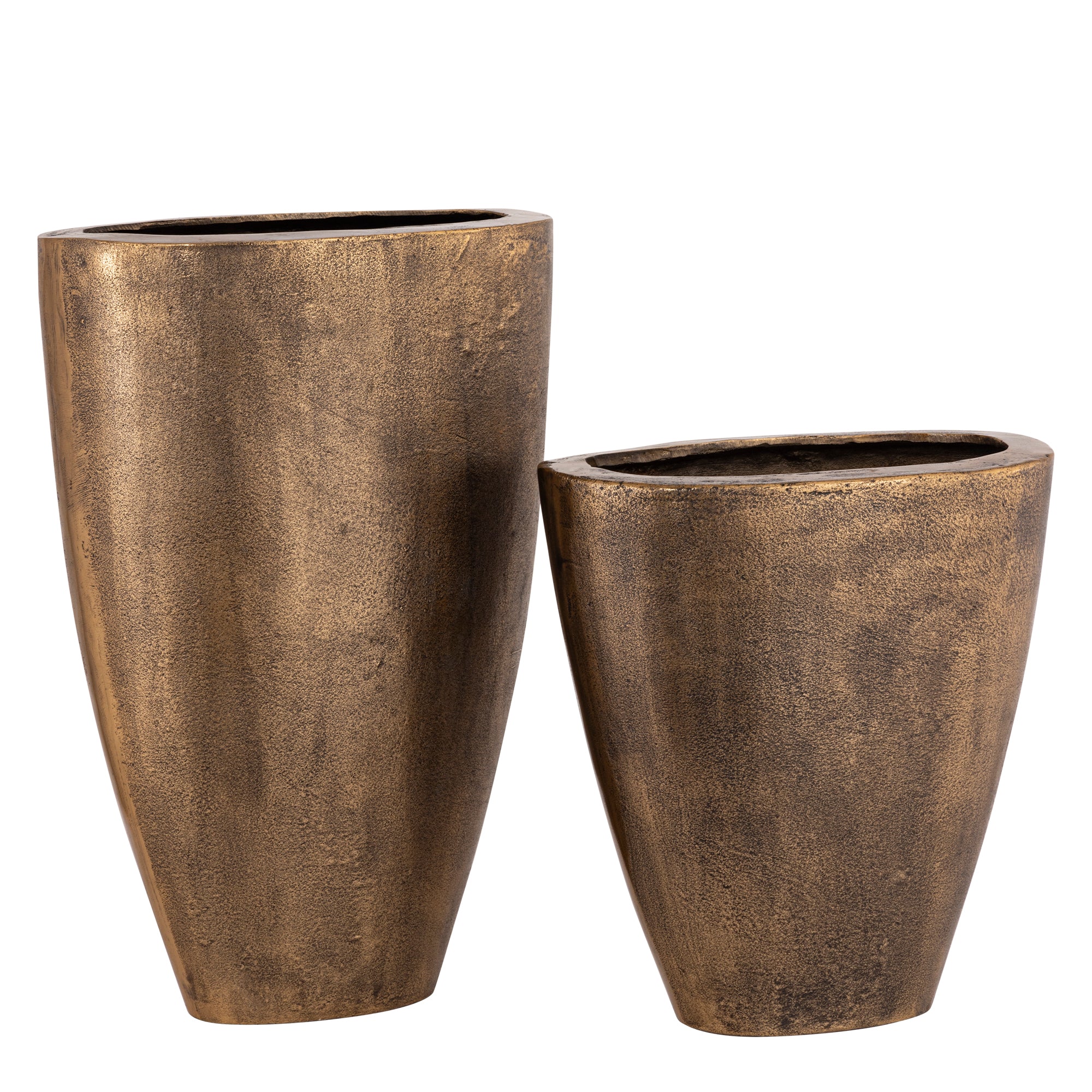 Qasem Brass Oval Casted Alu Pot High PTMD