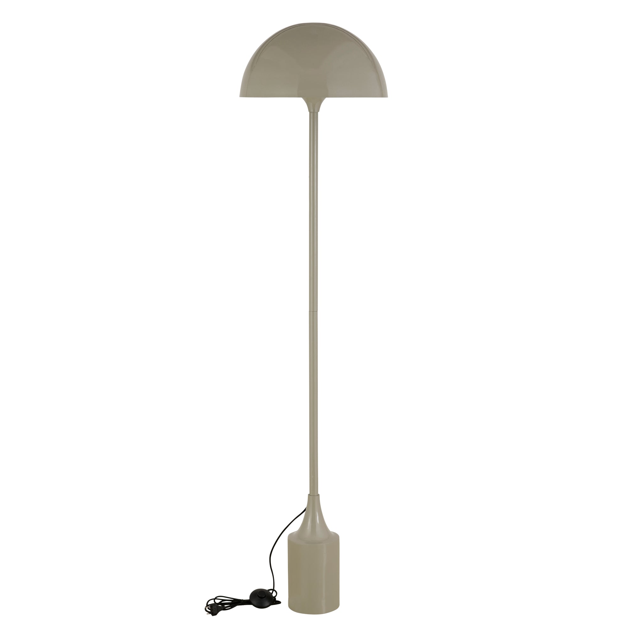 Tanaiya Cream Round Iron Floor Lamp Round Cap PTMD