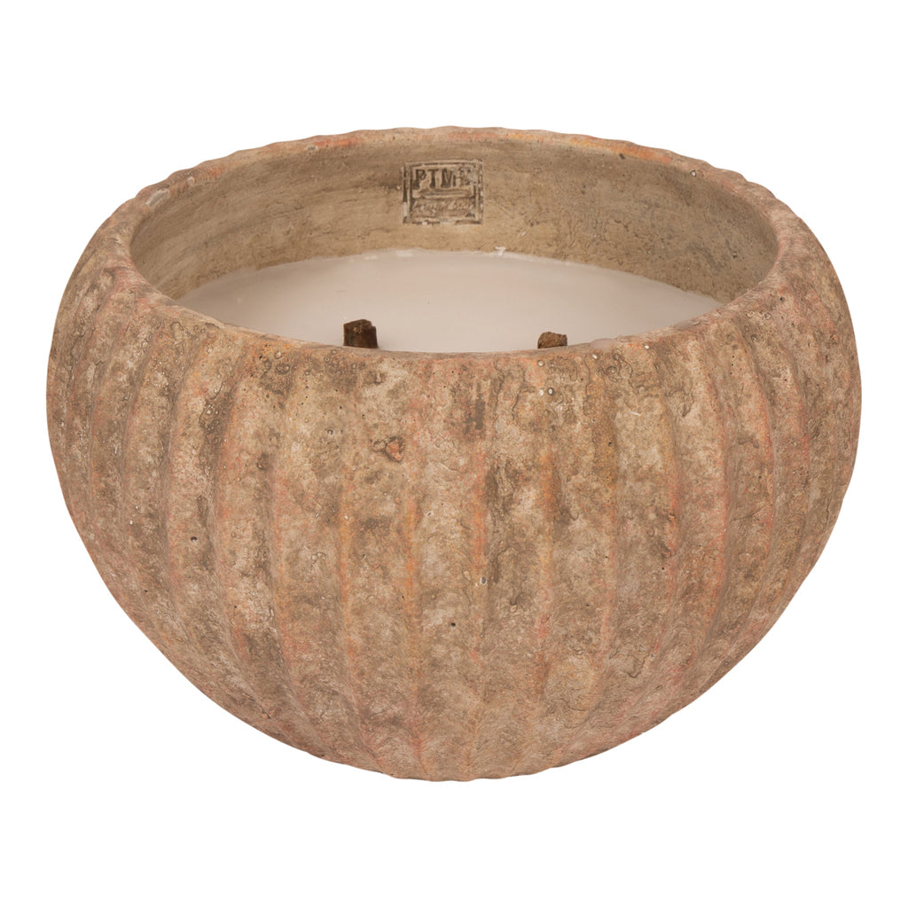 Yasmeene Zement-Outdoor-Kerze Braun Ø29cm PTMD
