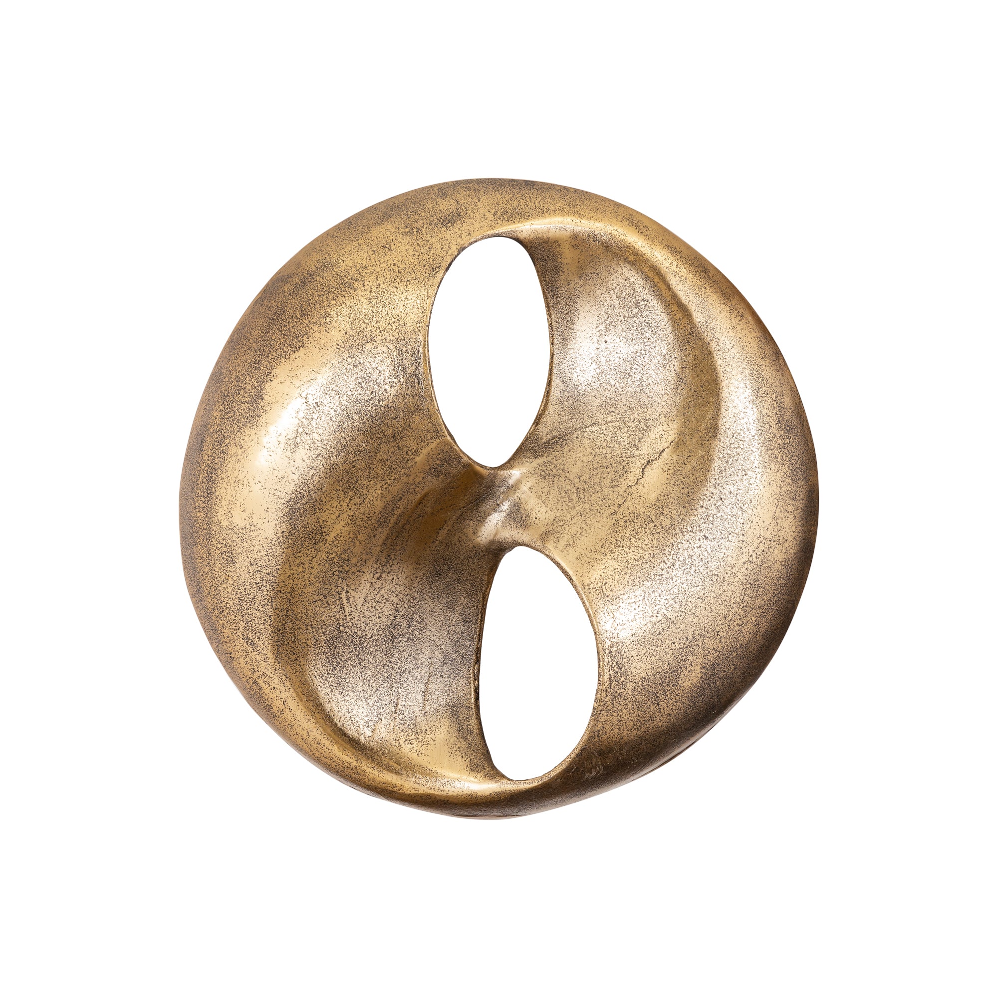 Wandpaneel Deuie S - 45x10x45 cm - Aluminium - Messing PTMD